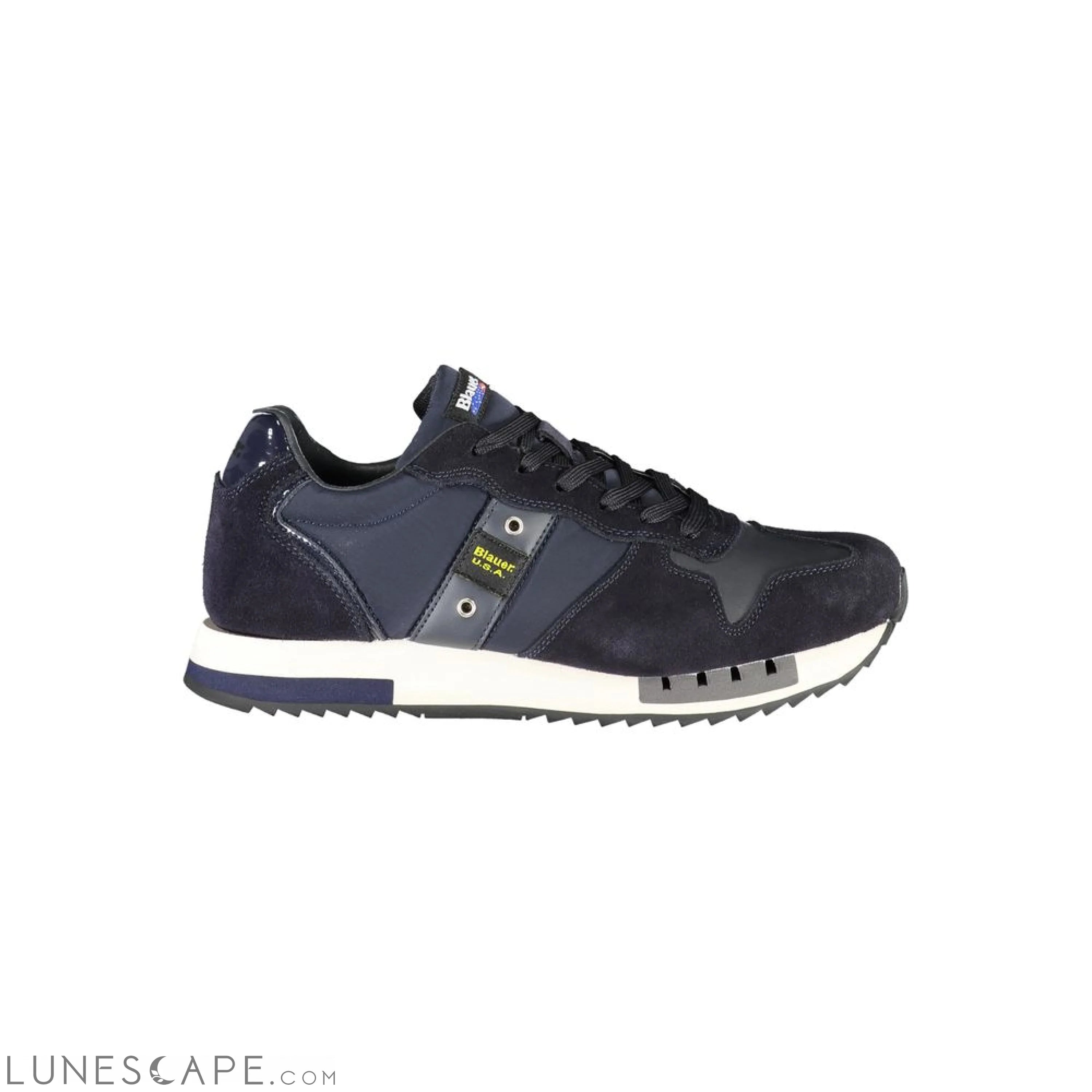 Blauer Contrast Lace-Up Sports Sneakers in Blue LUNESCAPE