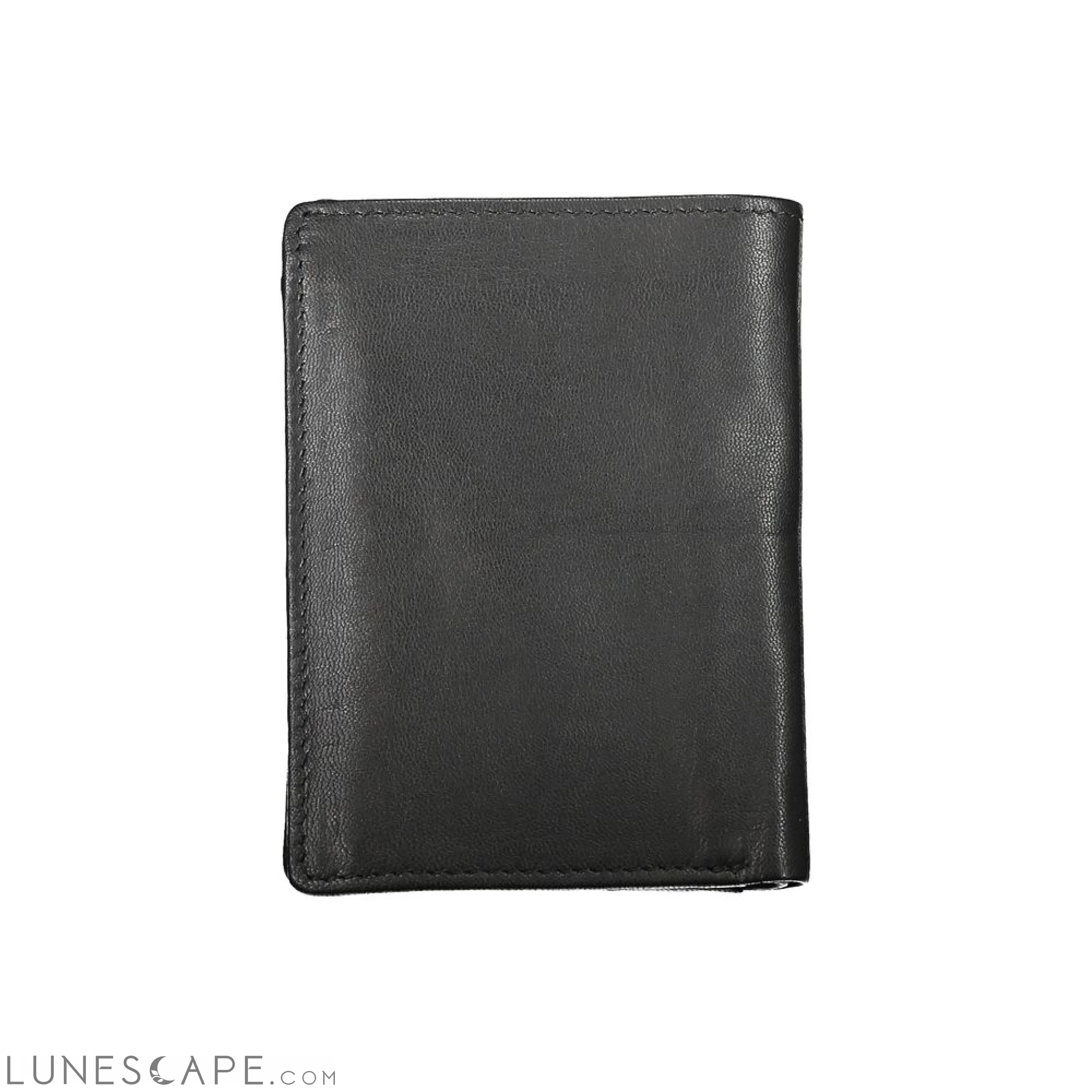 Blauer Elegant Black Leather Dual Compartment Wallet LUNESCAPE