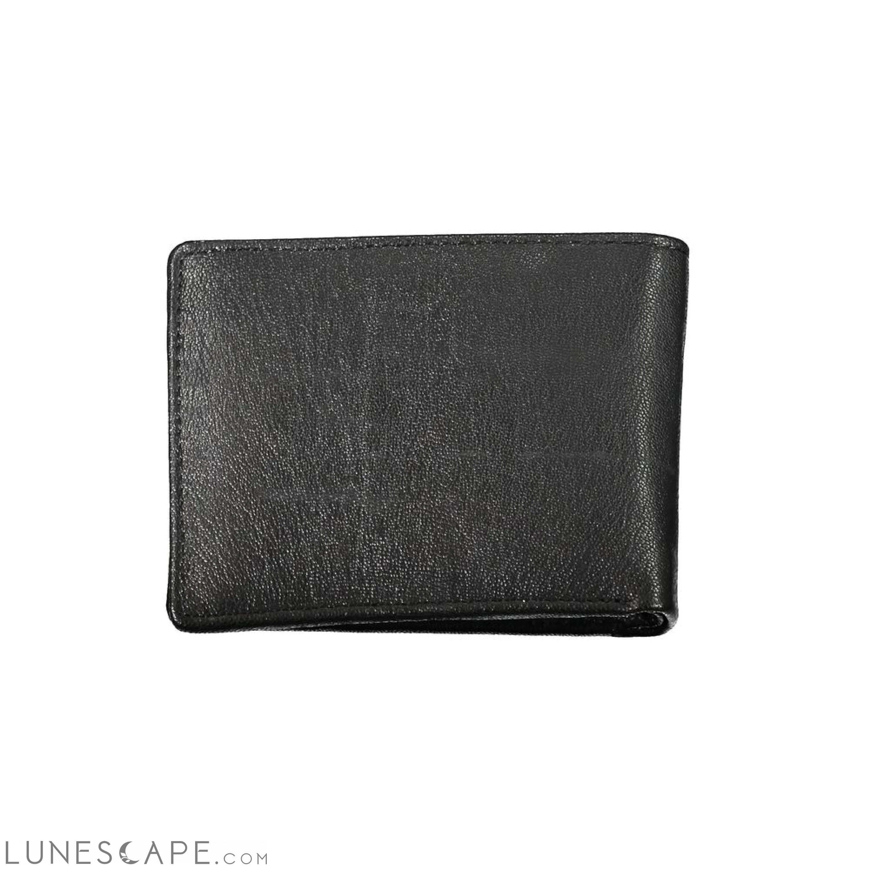 Blauer Elegant Black Leather Dual-Compartment Wallet LUNESCAPE