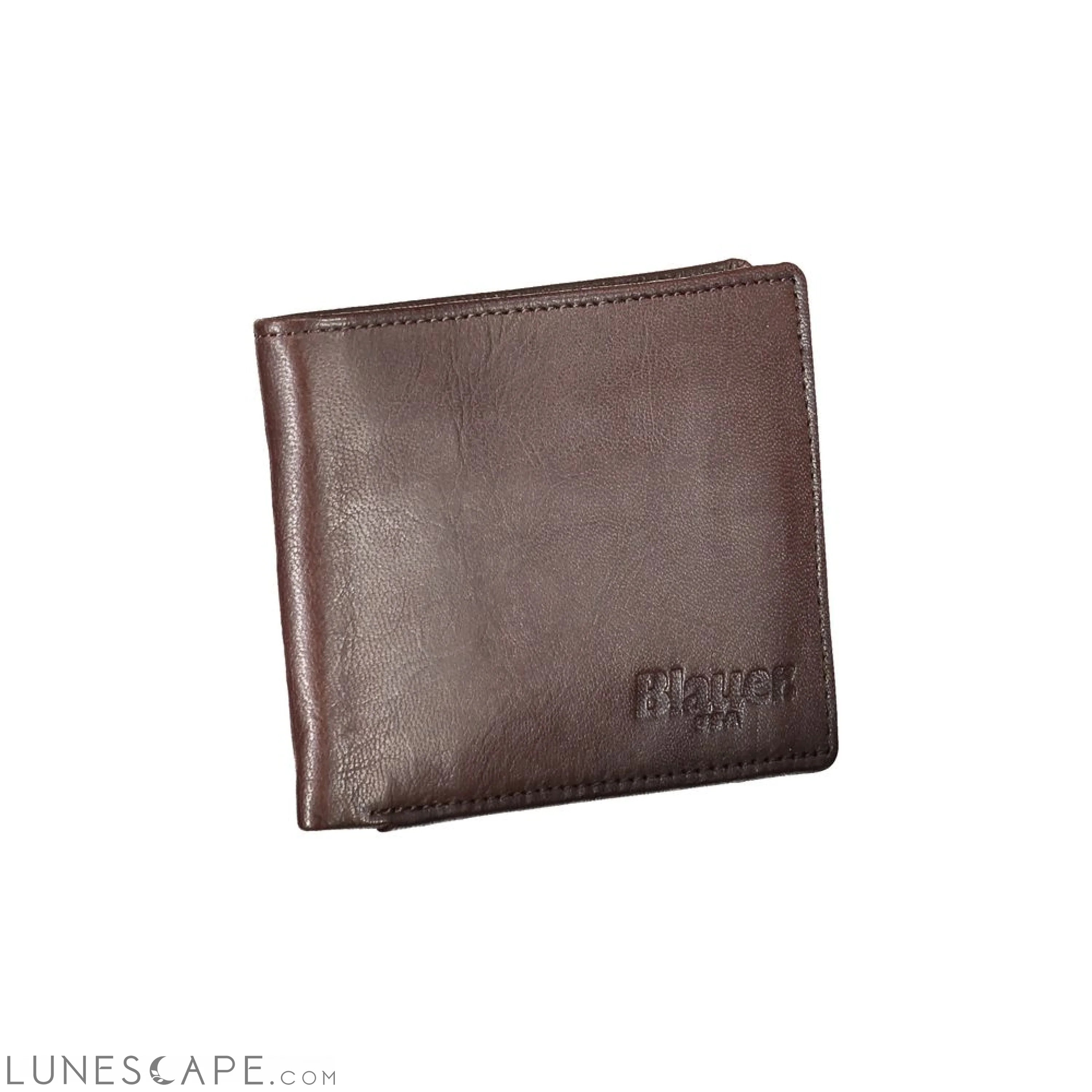 Blauer Elegant Leather Bi-Fold Men's Wallet LUNESCAPE