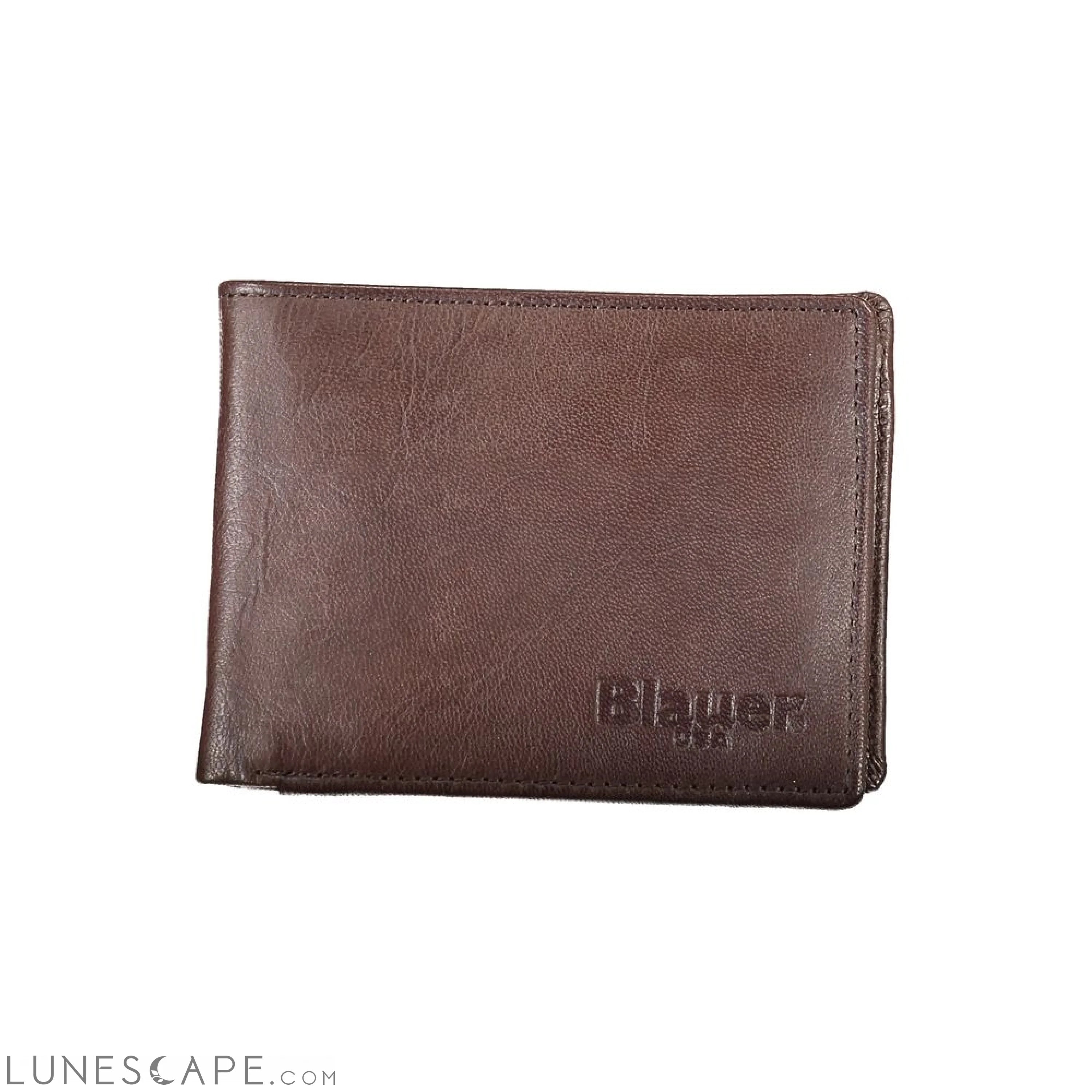 Blauer Elegant Leather Bi-Fold Men's Wallet LUNESCAPE