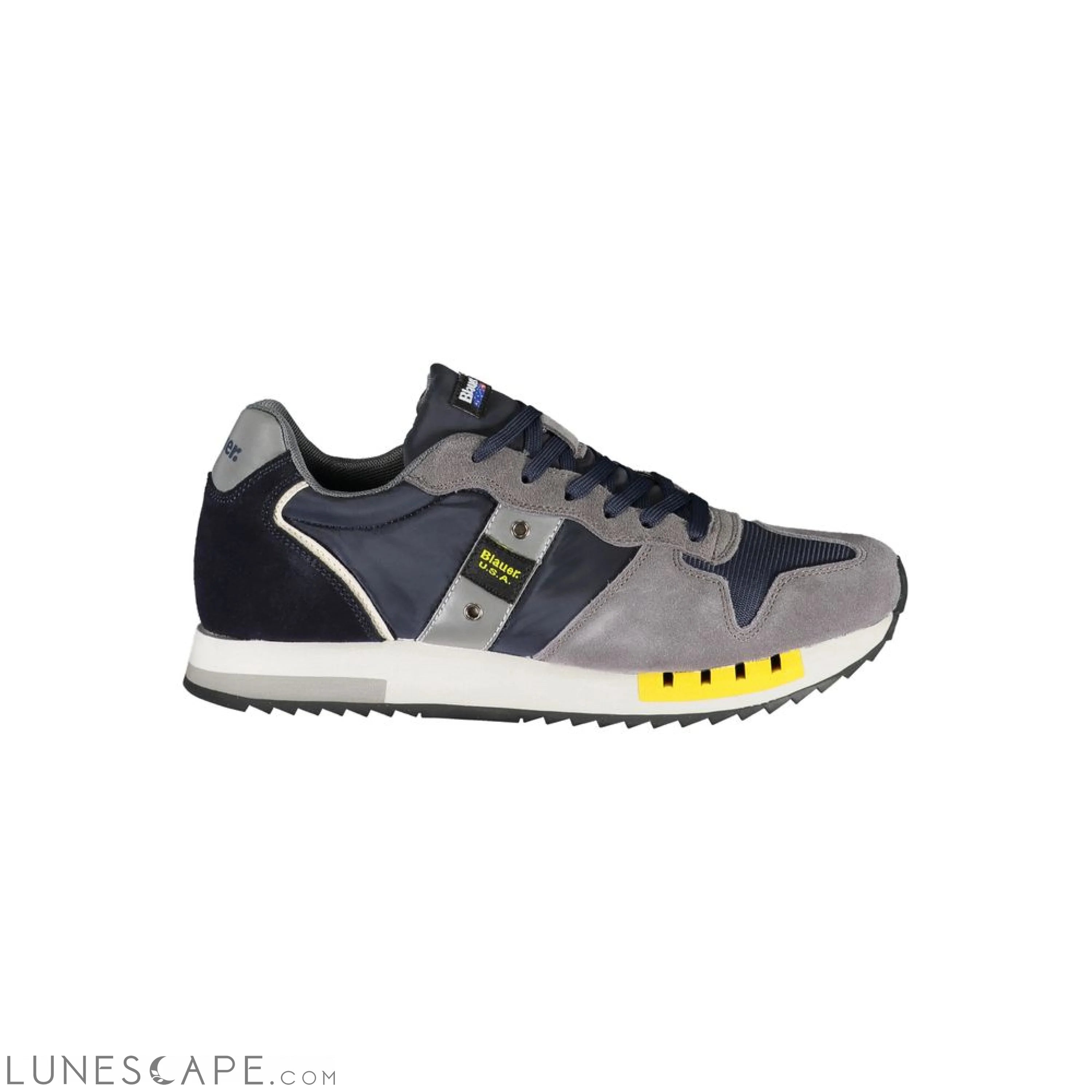 Blauer Elevate Your Step: Blue Contrast Lace-Up Sneakers LUNESCAPE