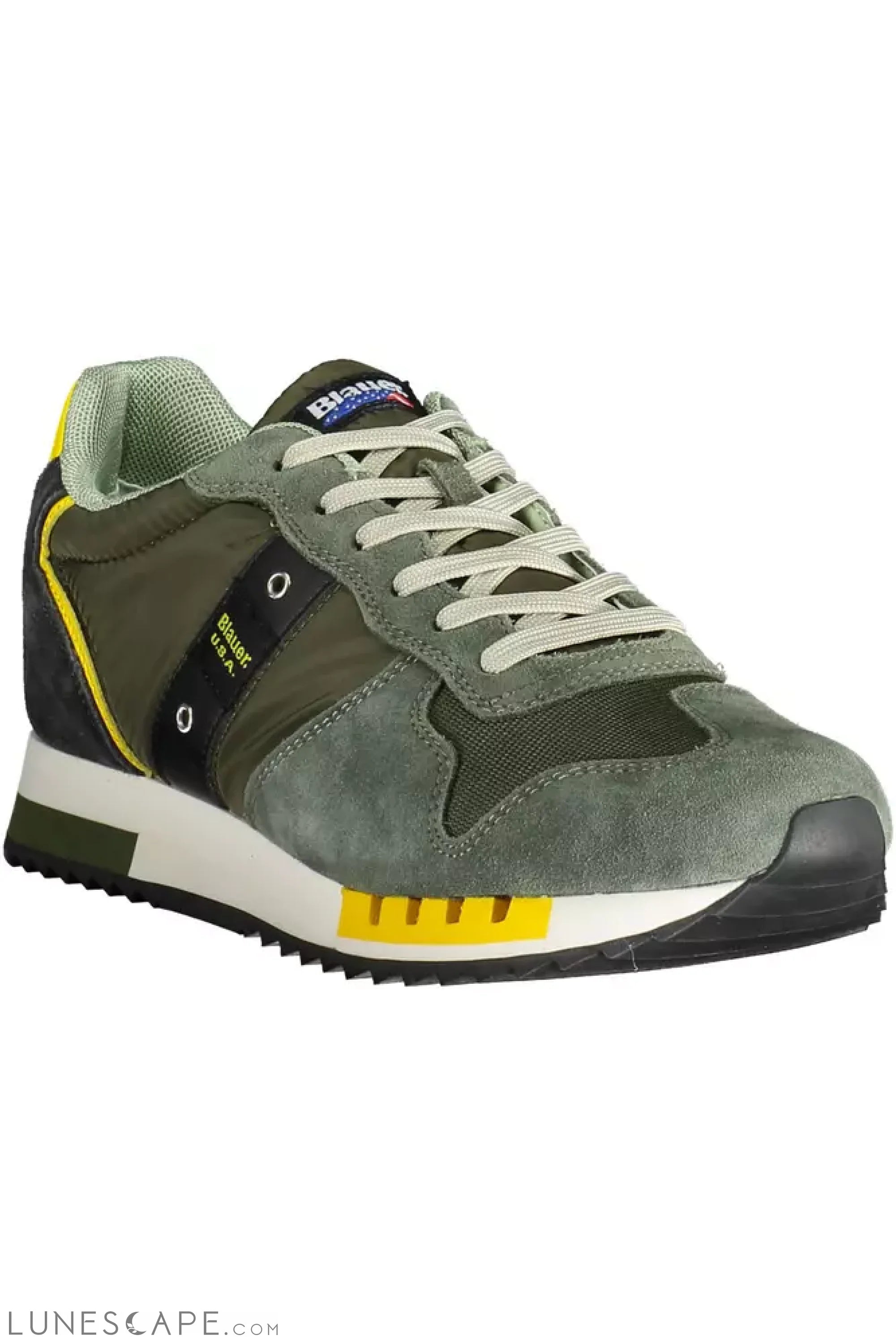 Blauer Green Leather Men Sneaker LUNESCAPE