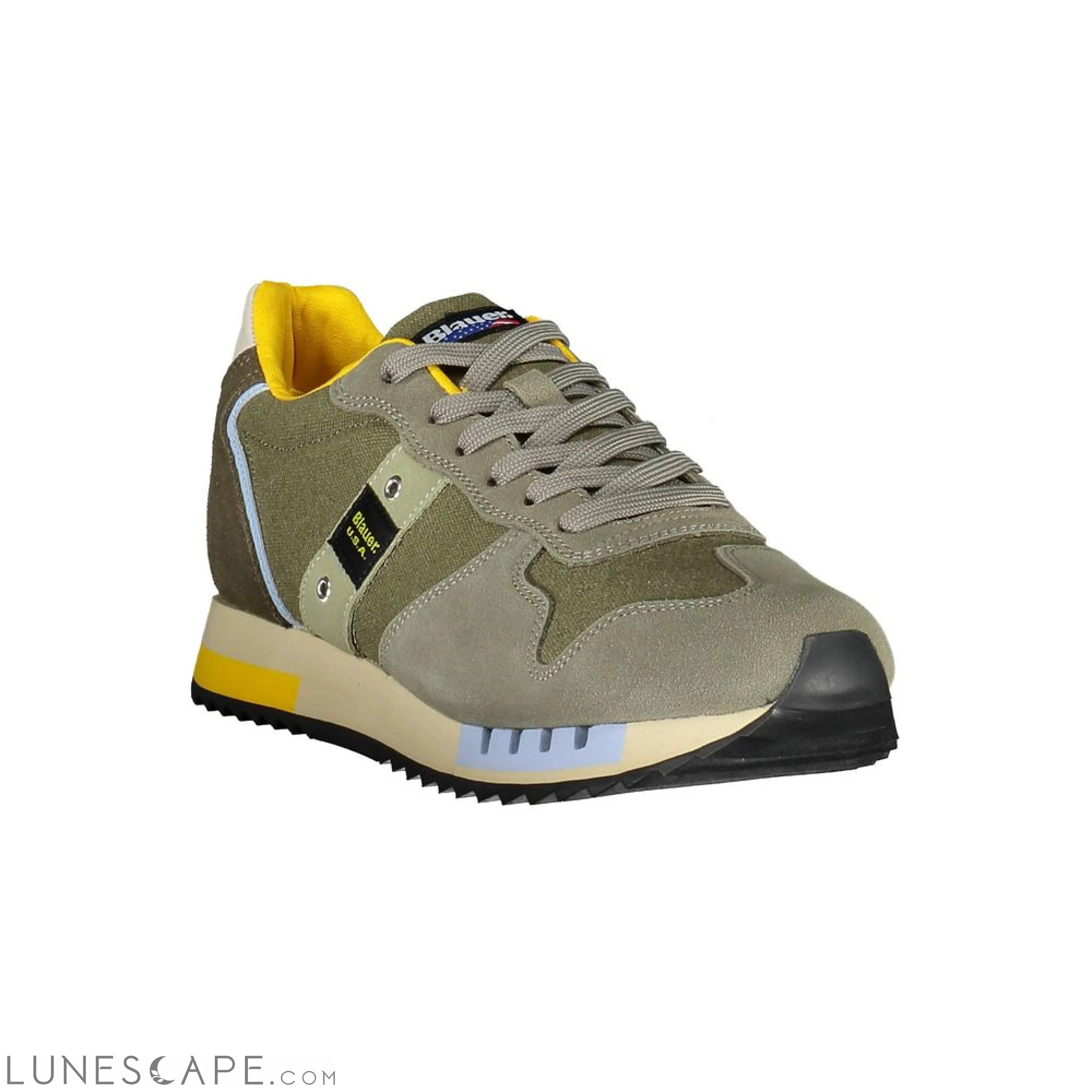 Blauer Green Leather Men Sneaker Sneakers - Men