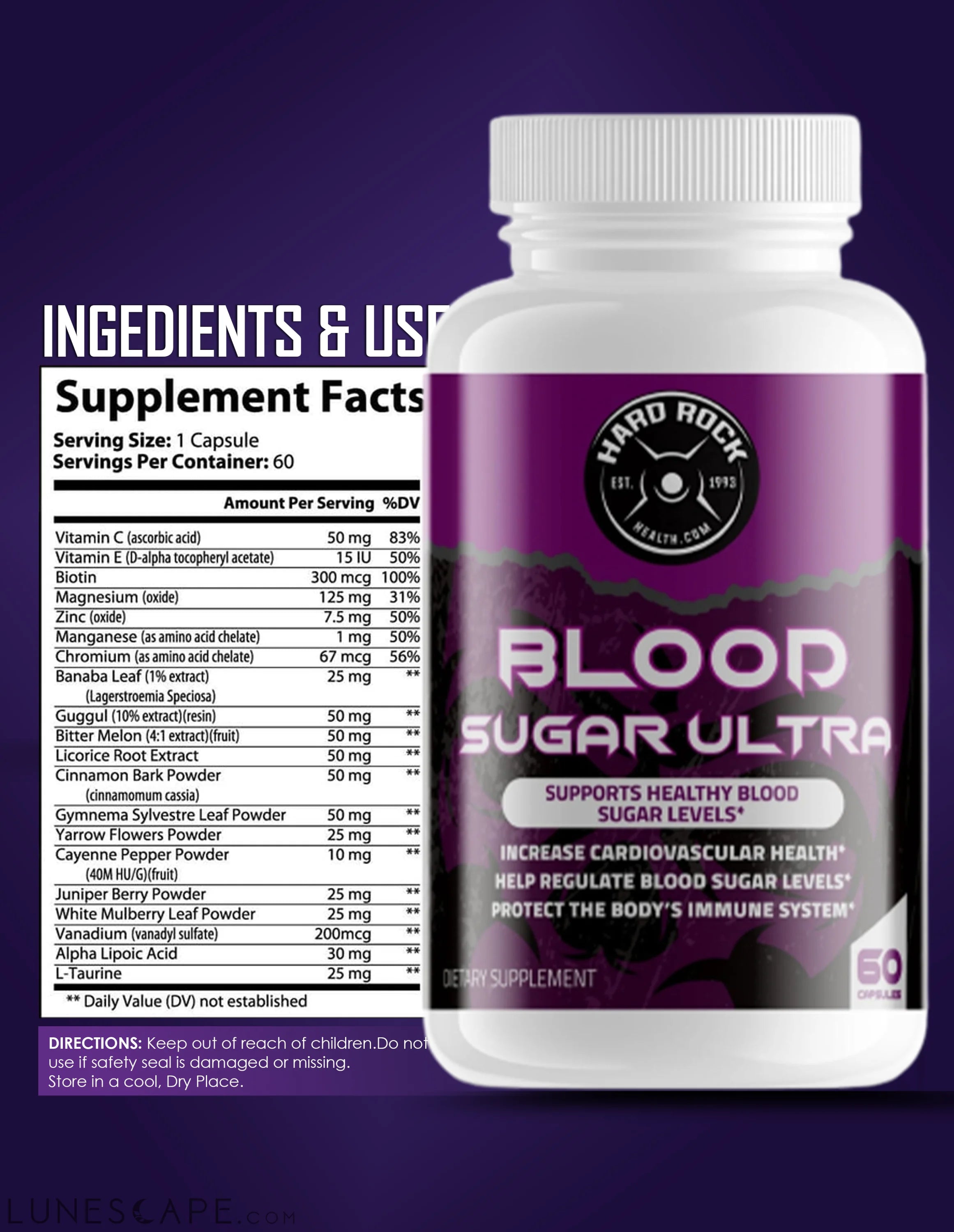 Blood Sugar Ultra- Maintain Blood Sugar Levels LUNESCAPE