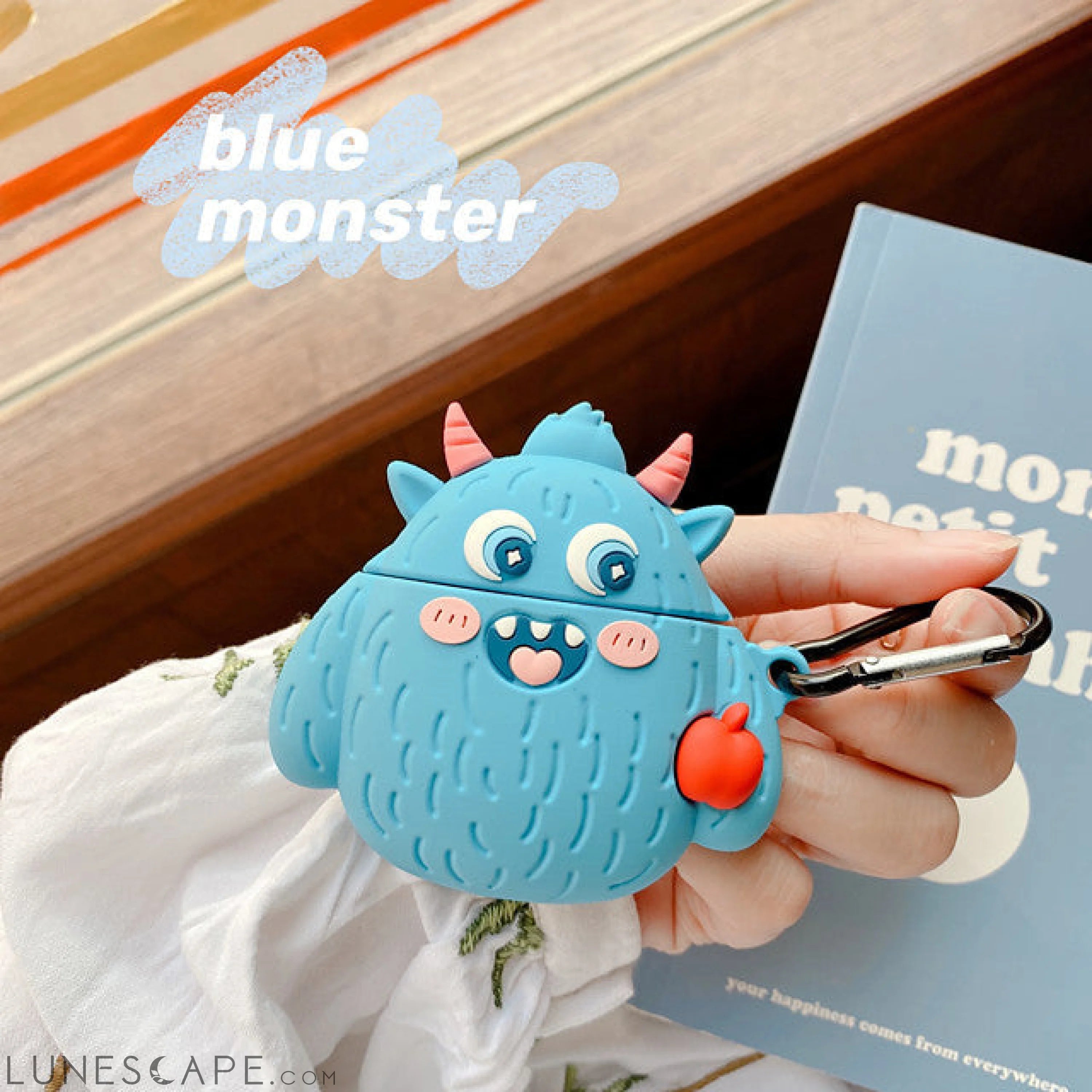 Blue Monster AirPods Pro Cute Headphone Case LUNESCAPE