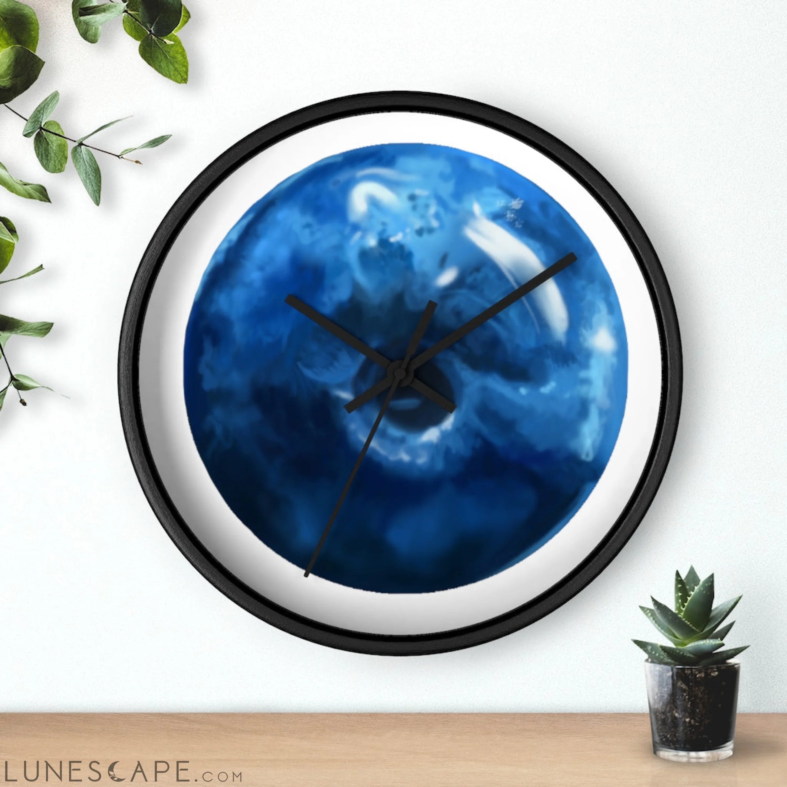 Blueberry Wall clock LUNESCAPE