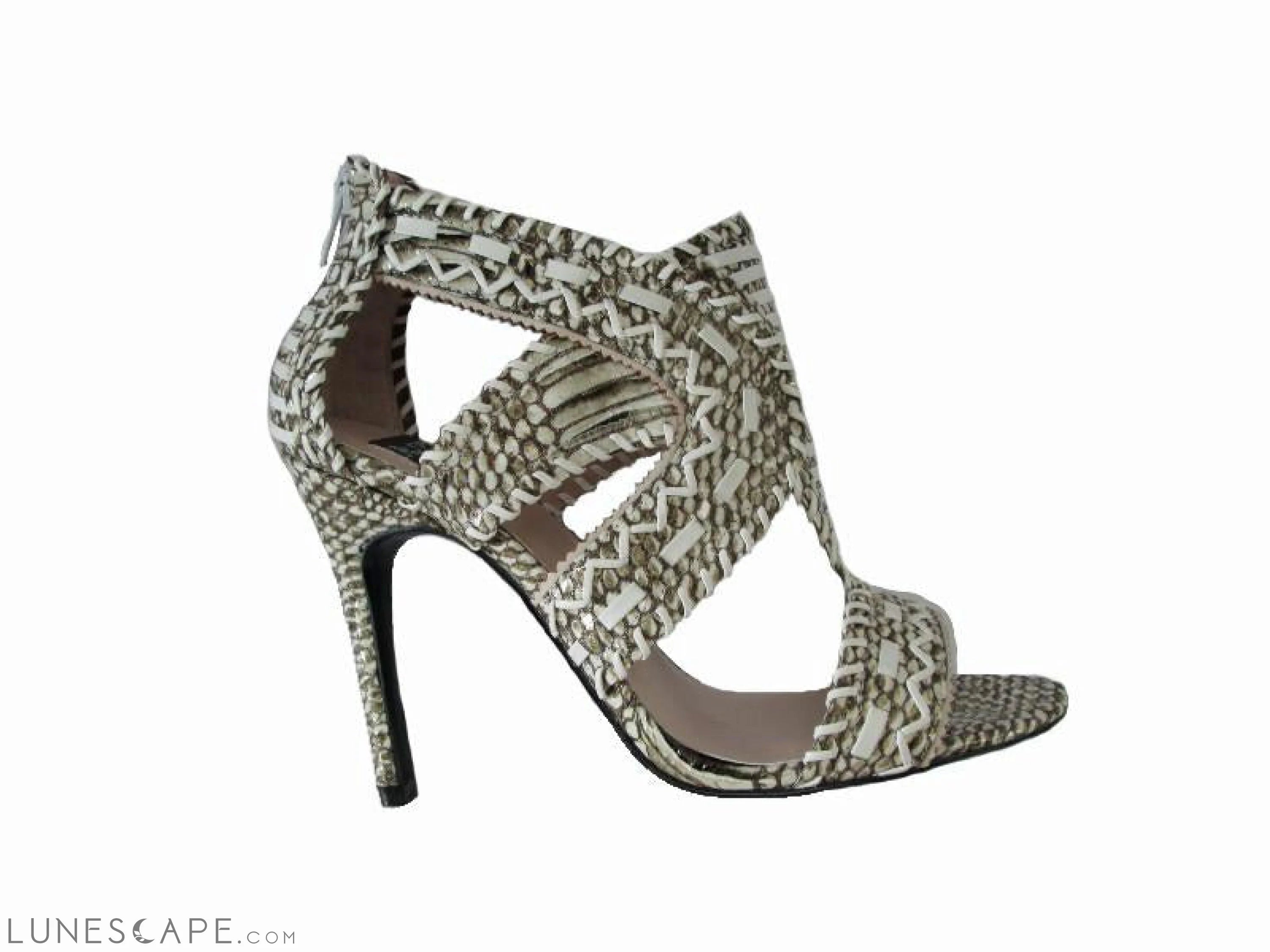 Boho Tribal T-Strap High Heeled Sandal LUNESCAPE