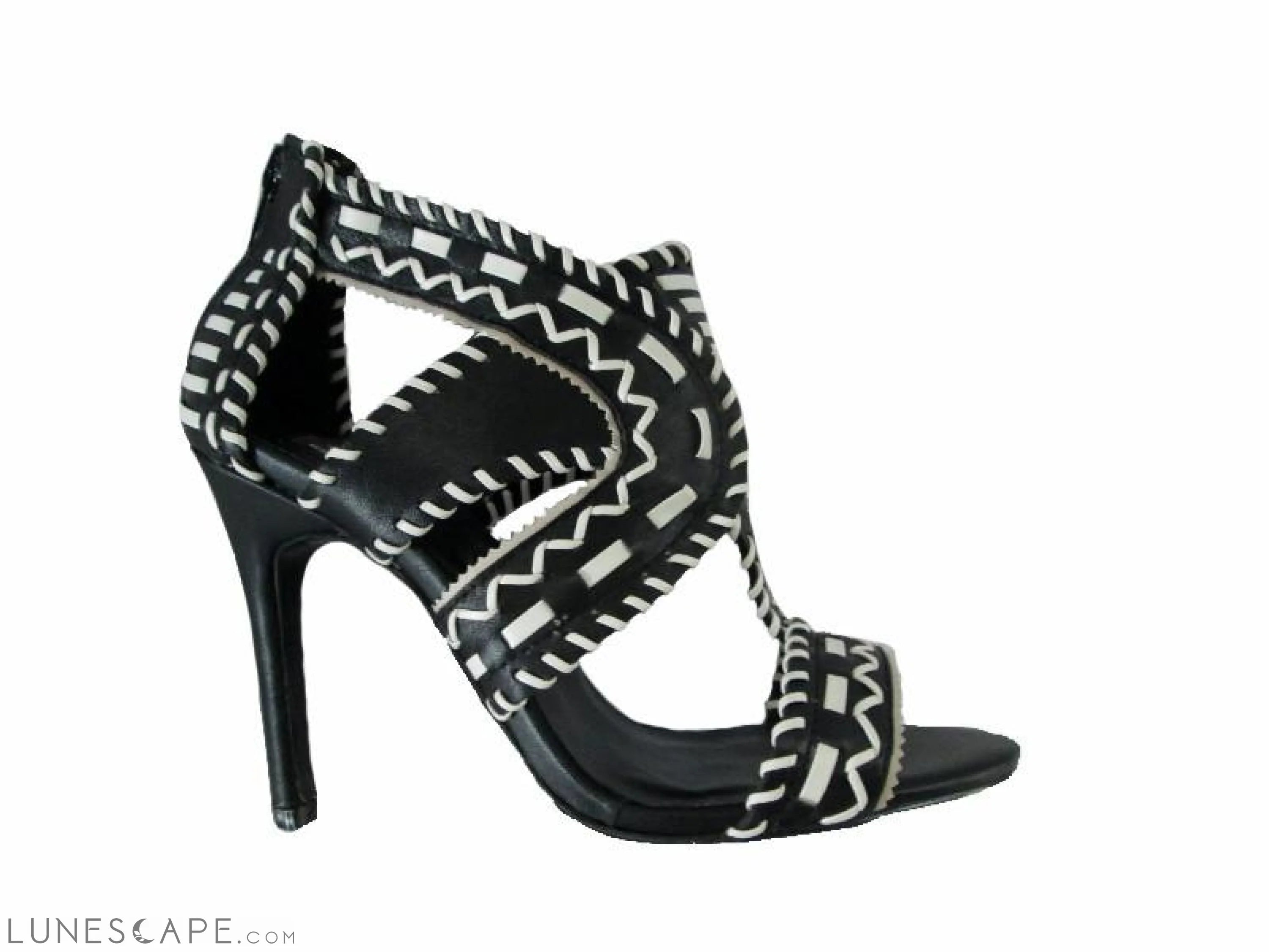 Boho Tribal T-Strap High Heeled Sandal LUNESCAPE