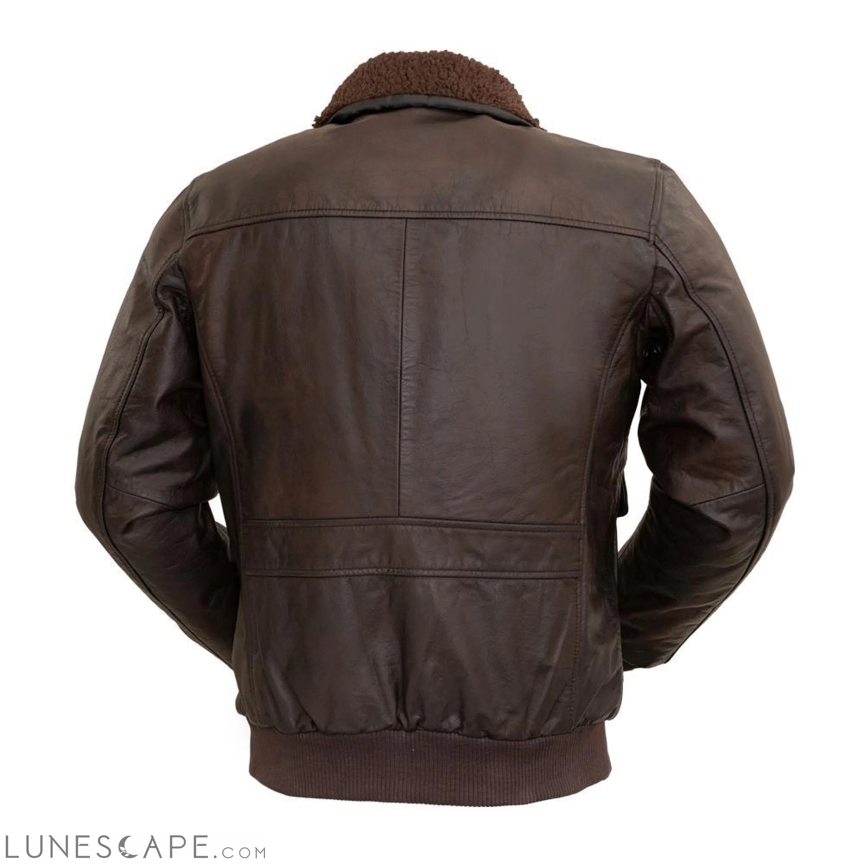 Bomber - Men's Leather Jacket LUNESCAPE