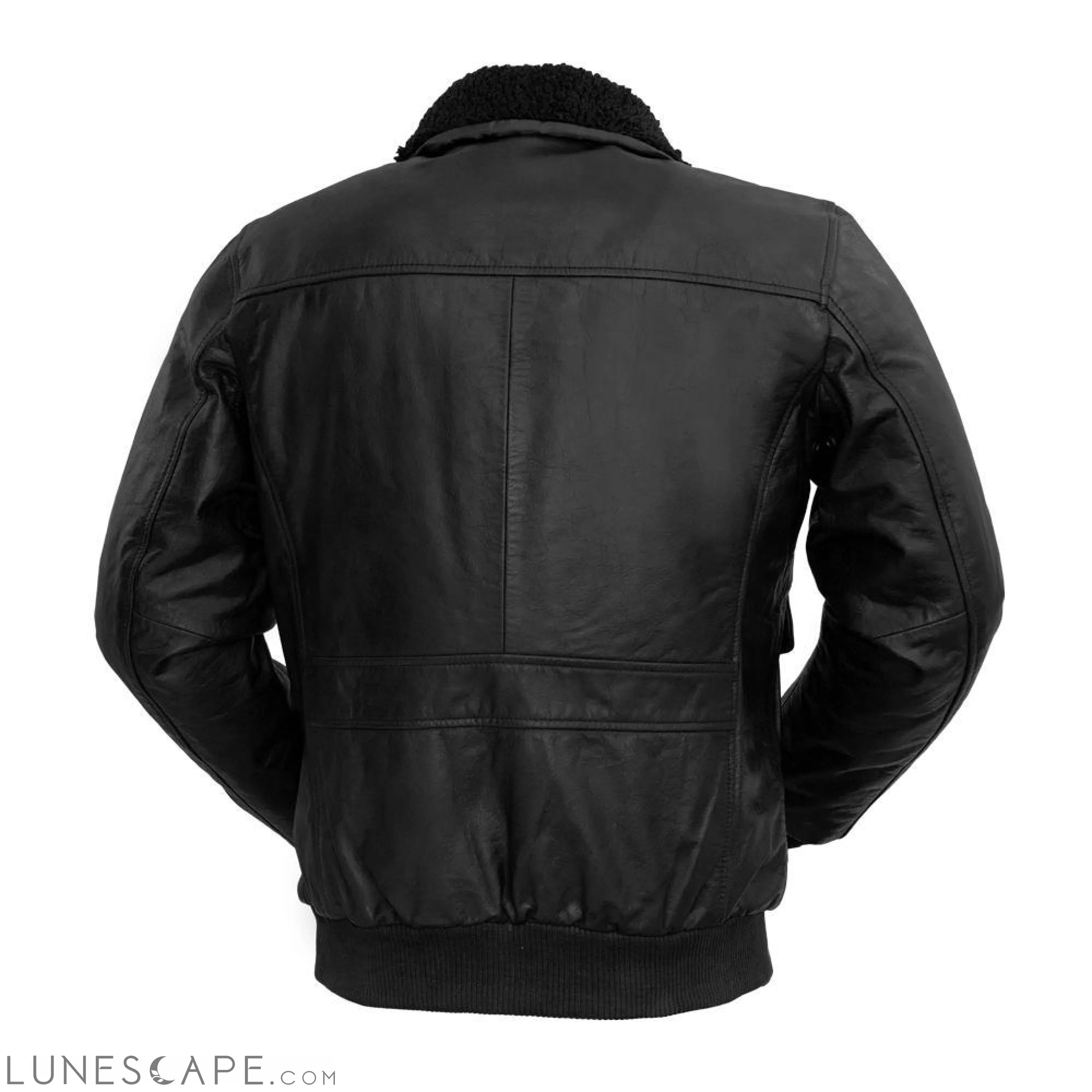 Bomber - Men's Leather Jacket LUNESCAPE