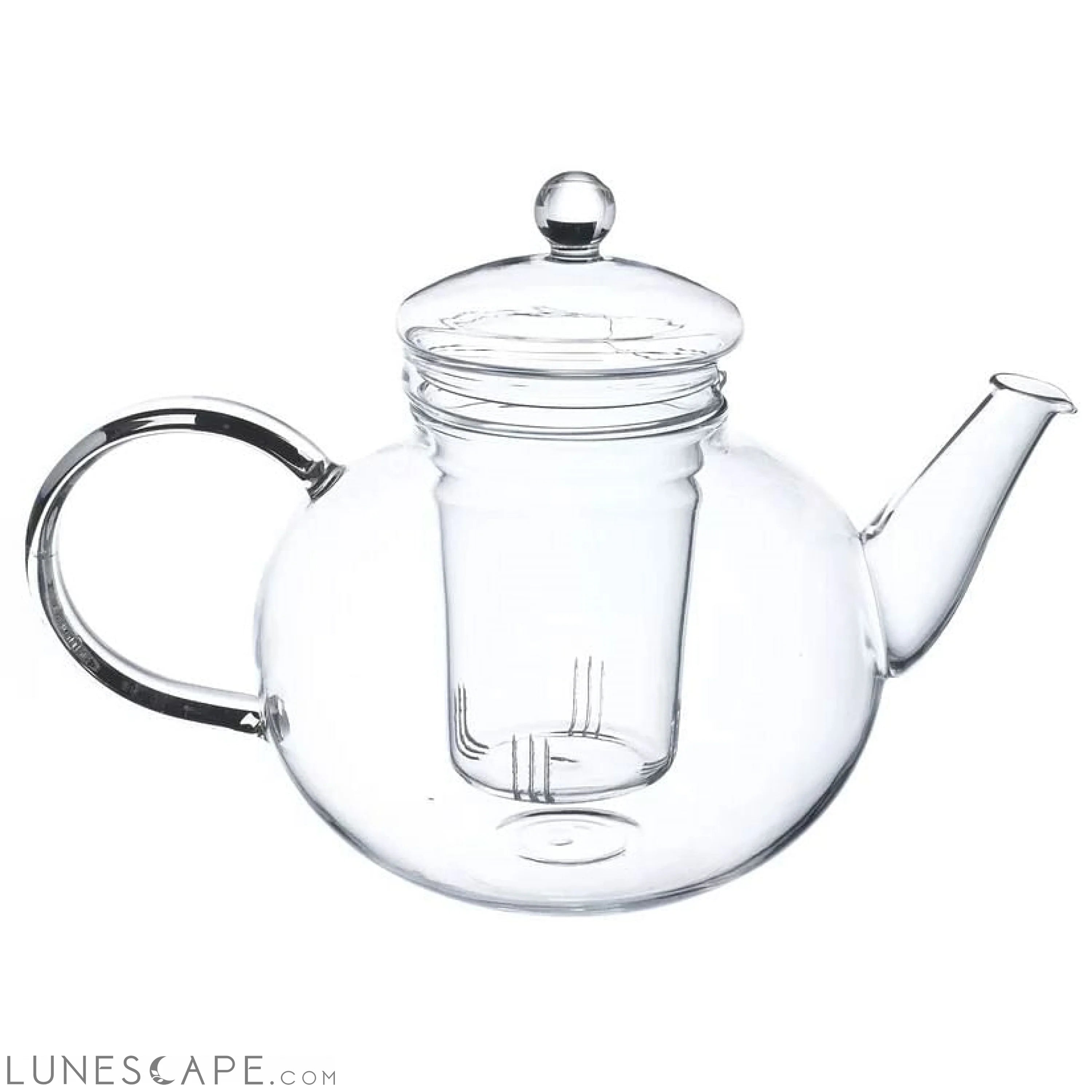Borosilicate Glass 1.32 Quart Teapot with Removable Infuser LUNESCAPE