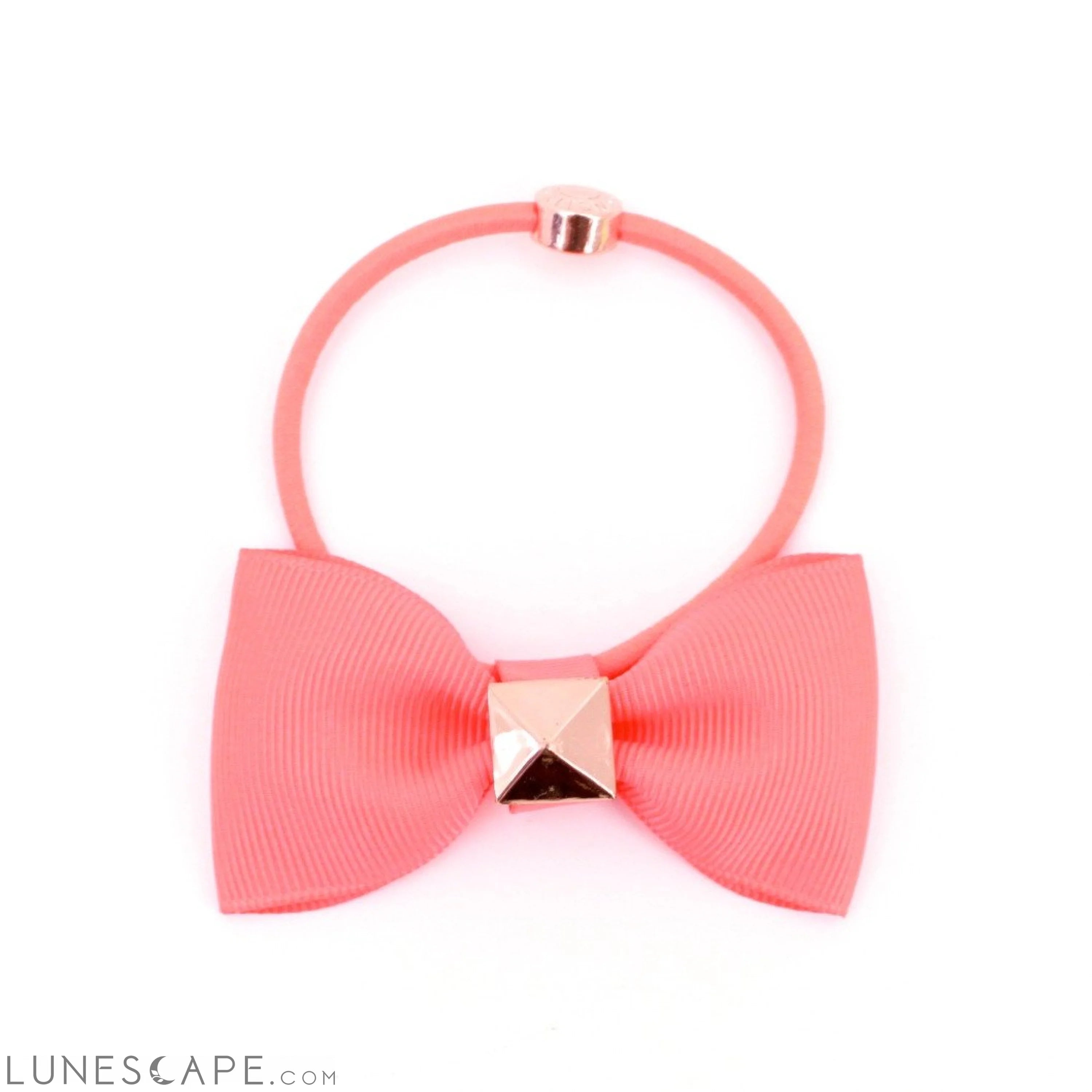 Bow With Rose Gold Pyramid Stud | More Colors Available LUNESCAPE