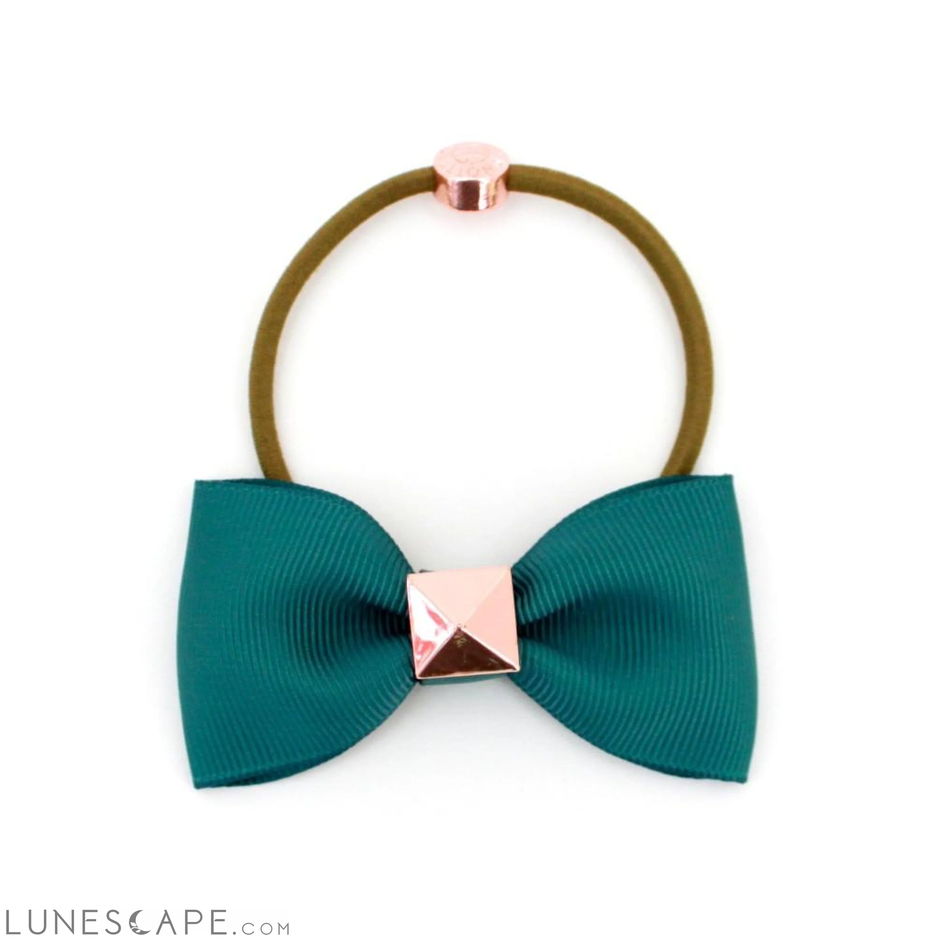 Bow With Rose Gold Pyramid Stud | More Colors Available LUNESCAPE