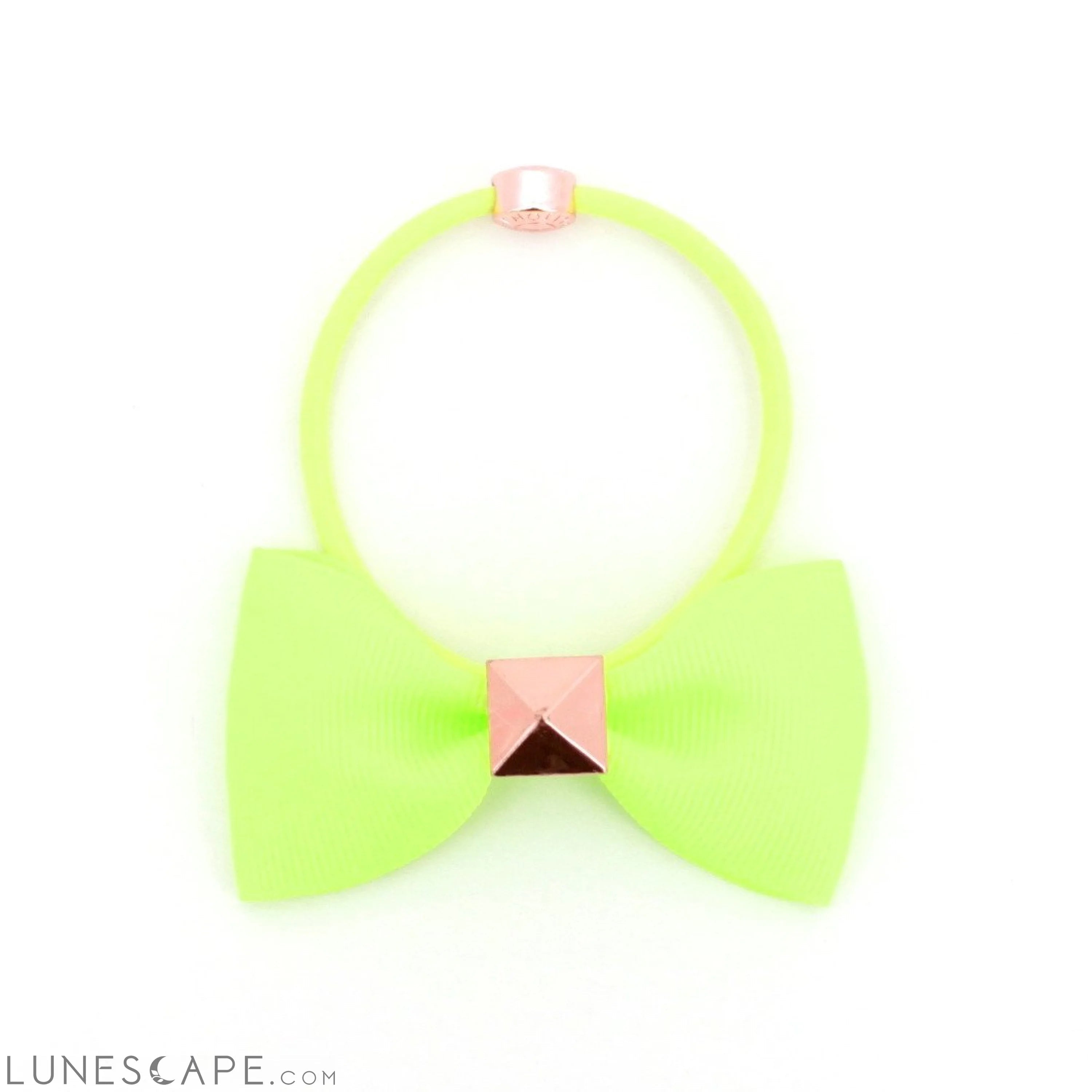 Bow With Rose Gold Pyramid Stud | More Colors Available LUNESCAPE