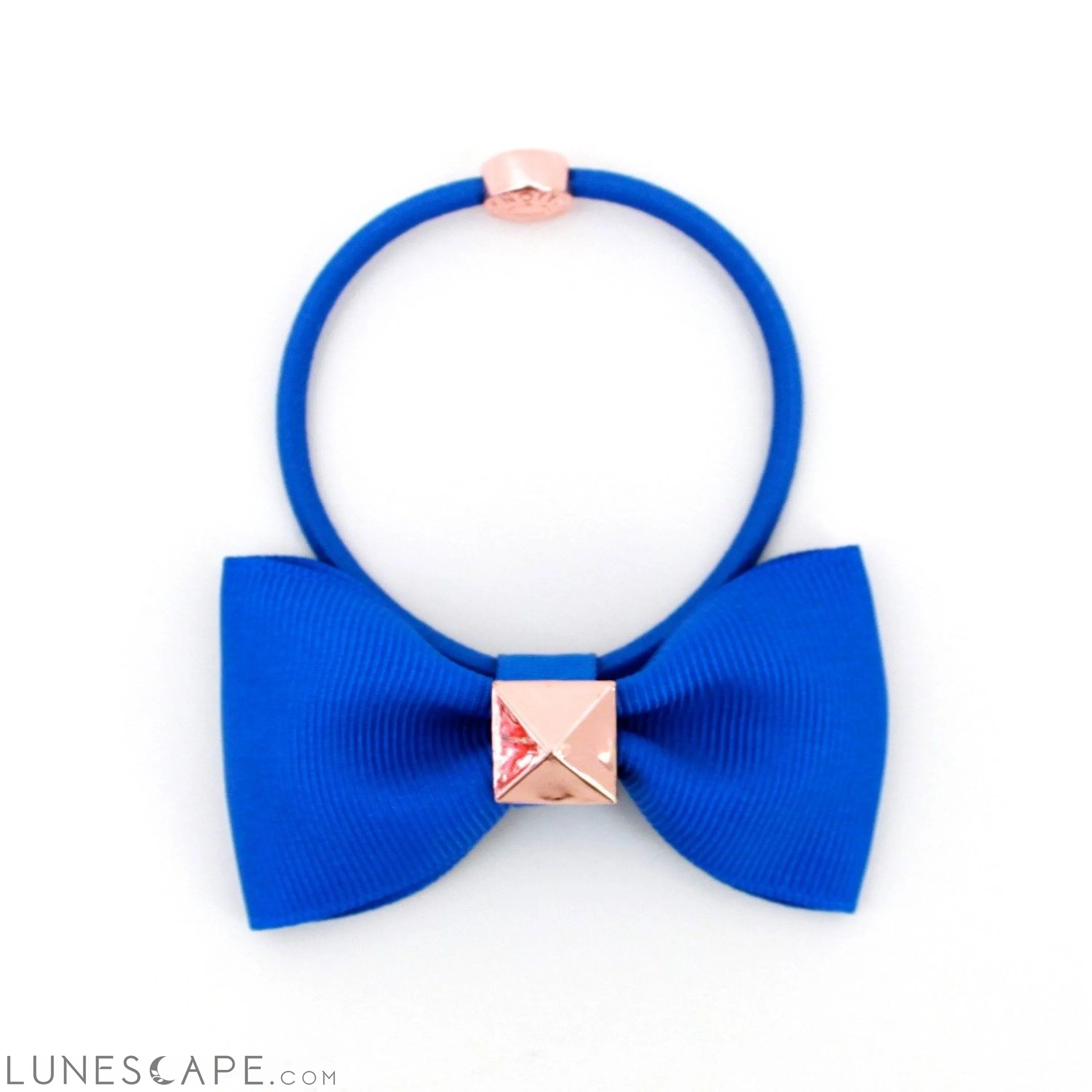 Bow With Rose Gold Pyramid Stud | More Colors Available LUNESCAPE