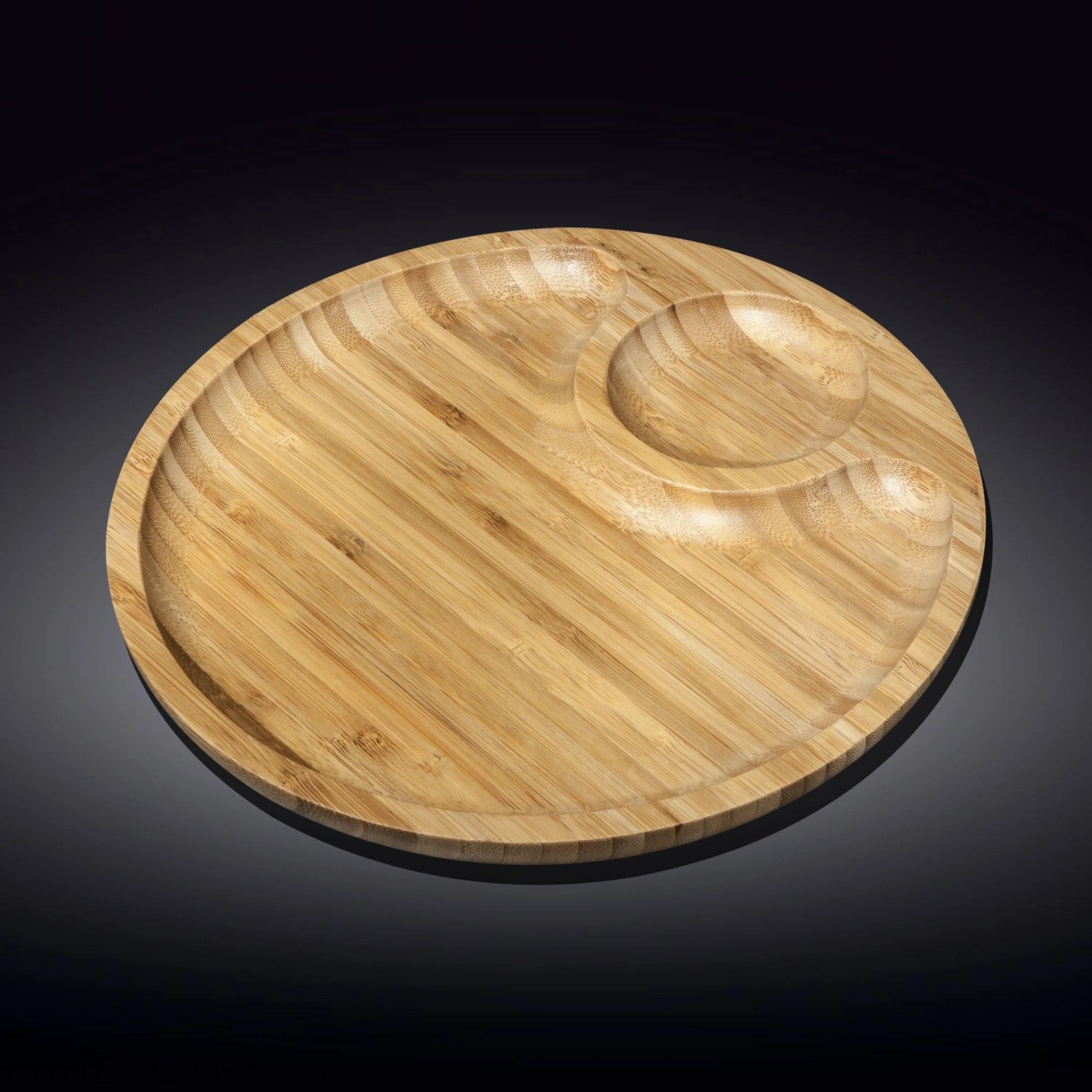 Bowl and Plate Set - Bamboo and Porcelain LUNESCAPE