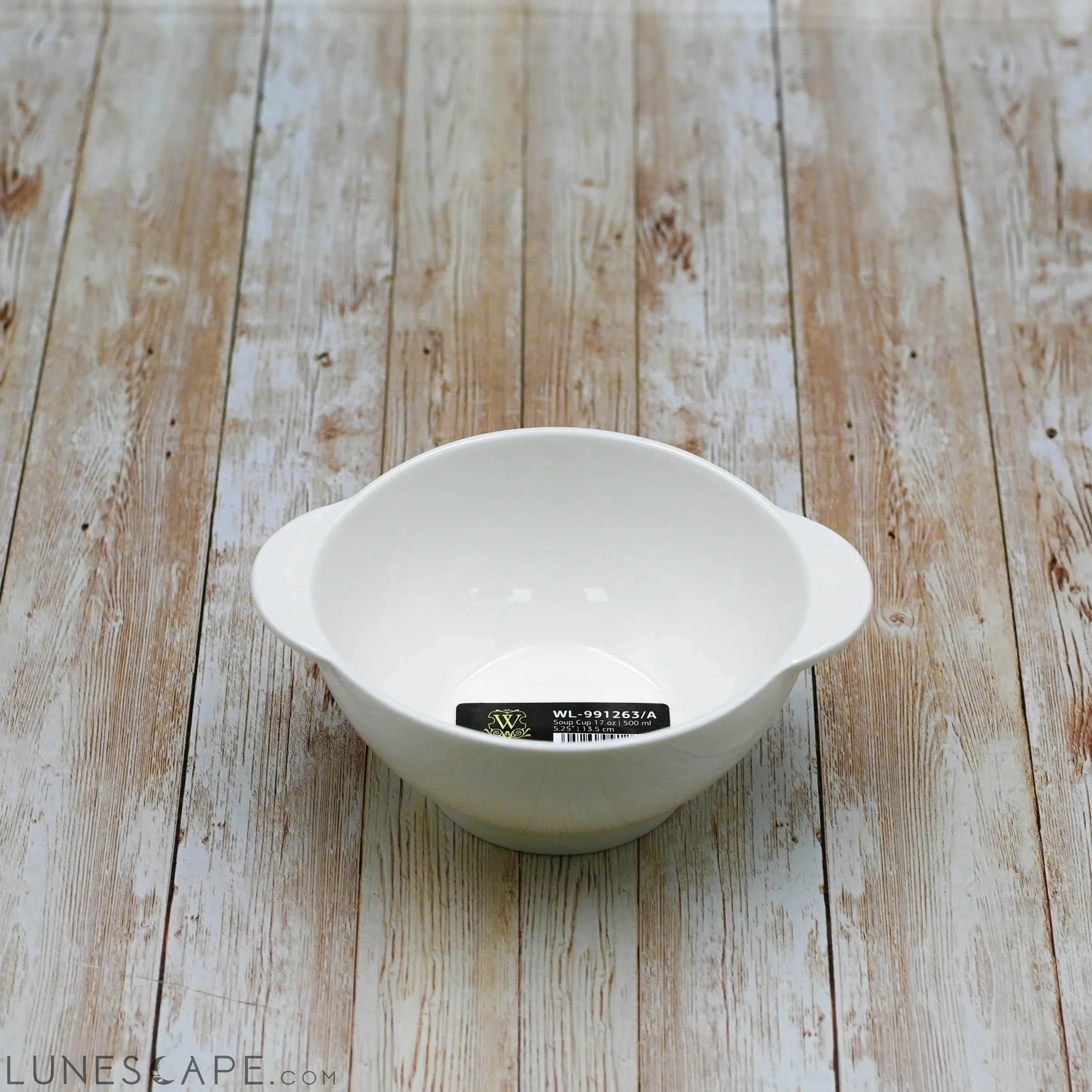 Bowl and Plate Set - Bamboo and Porcelain LUNESCAPE