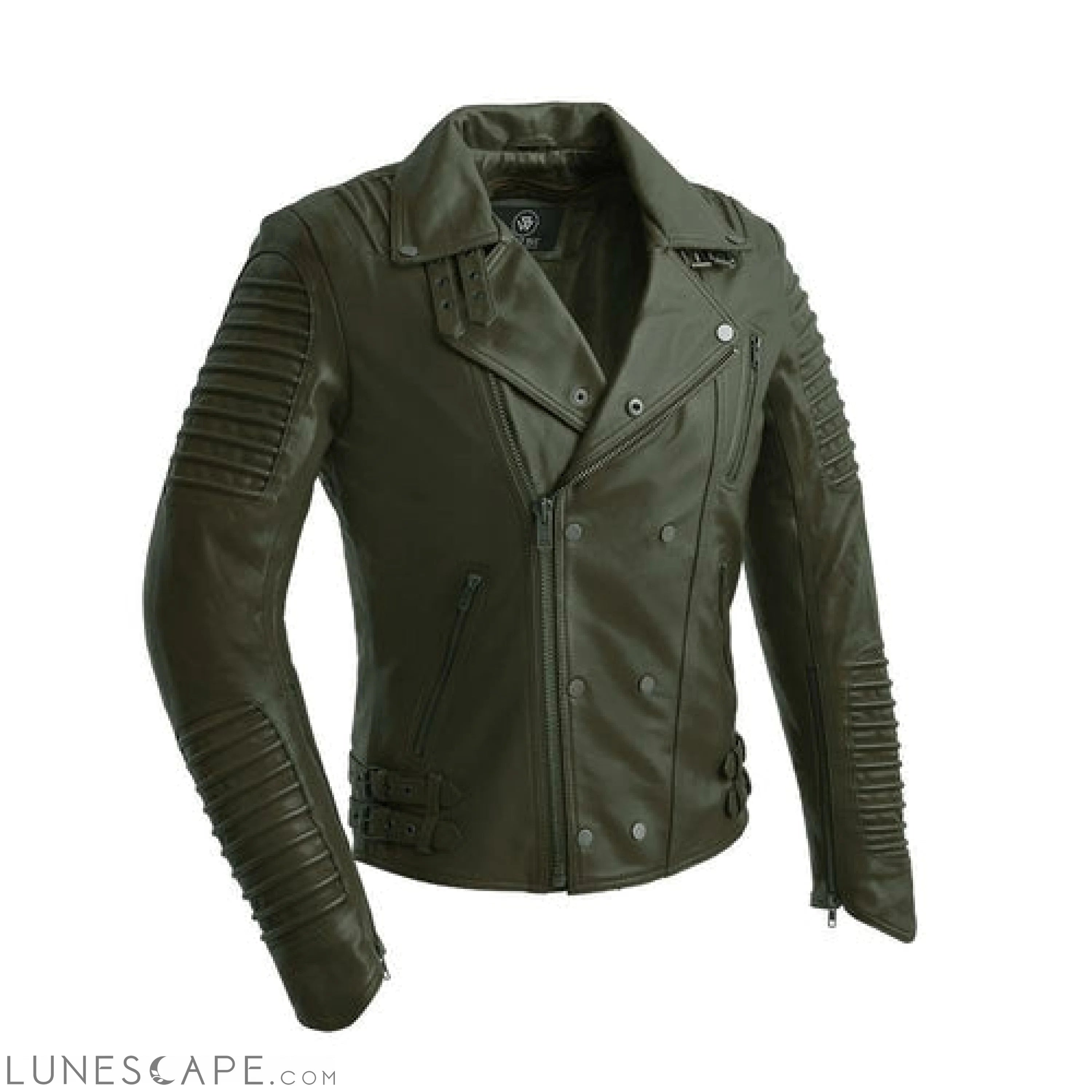 Brooklyn Mens Leather Bomber Jacket LUNESCAPE