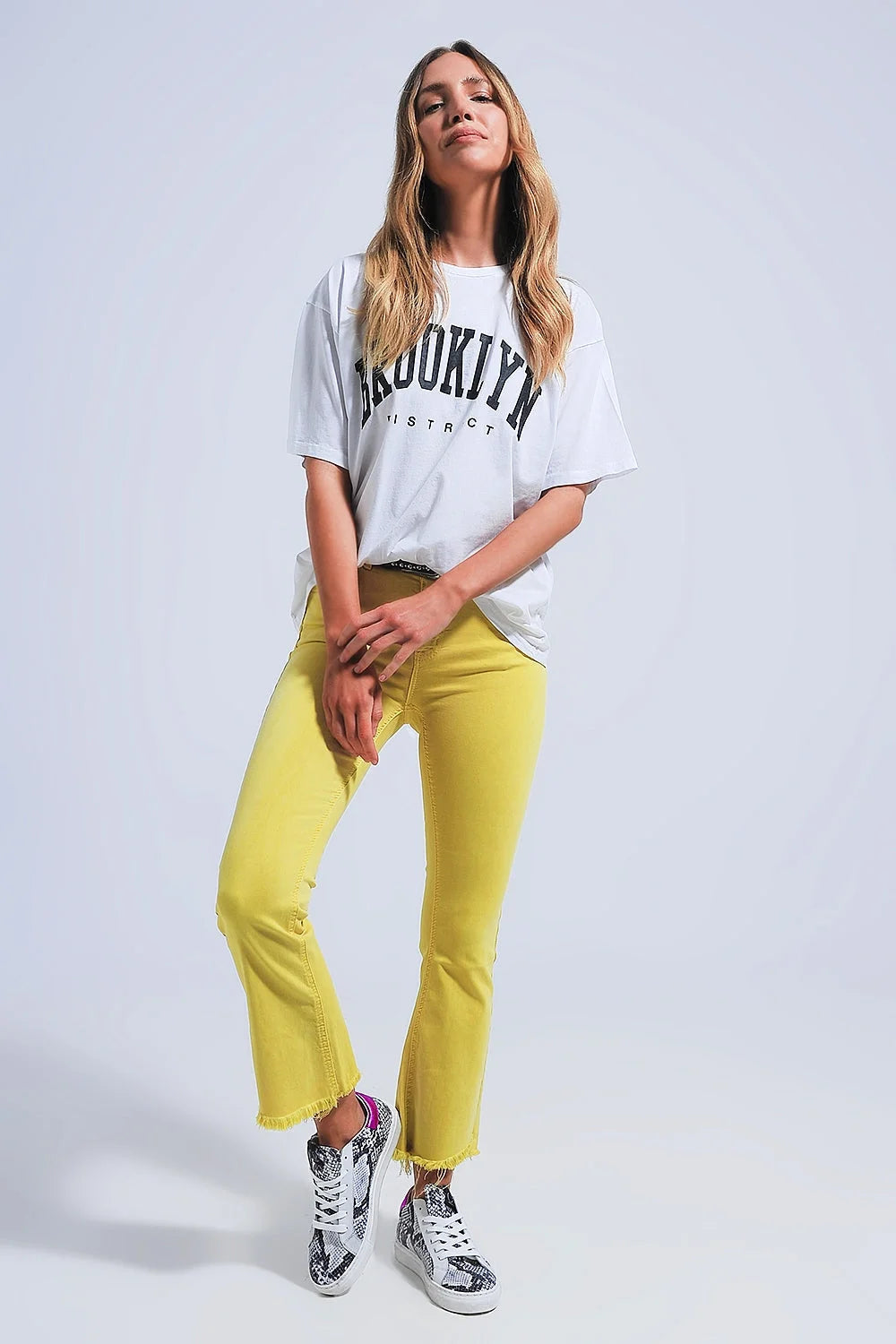 Brooklyn T-Shirt in White LUNESCAPE
