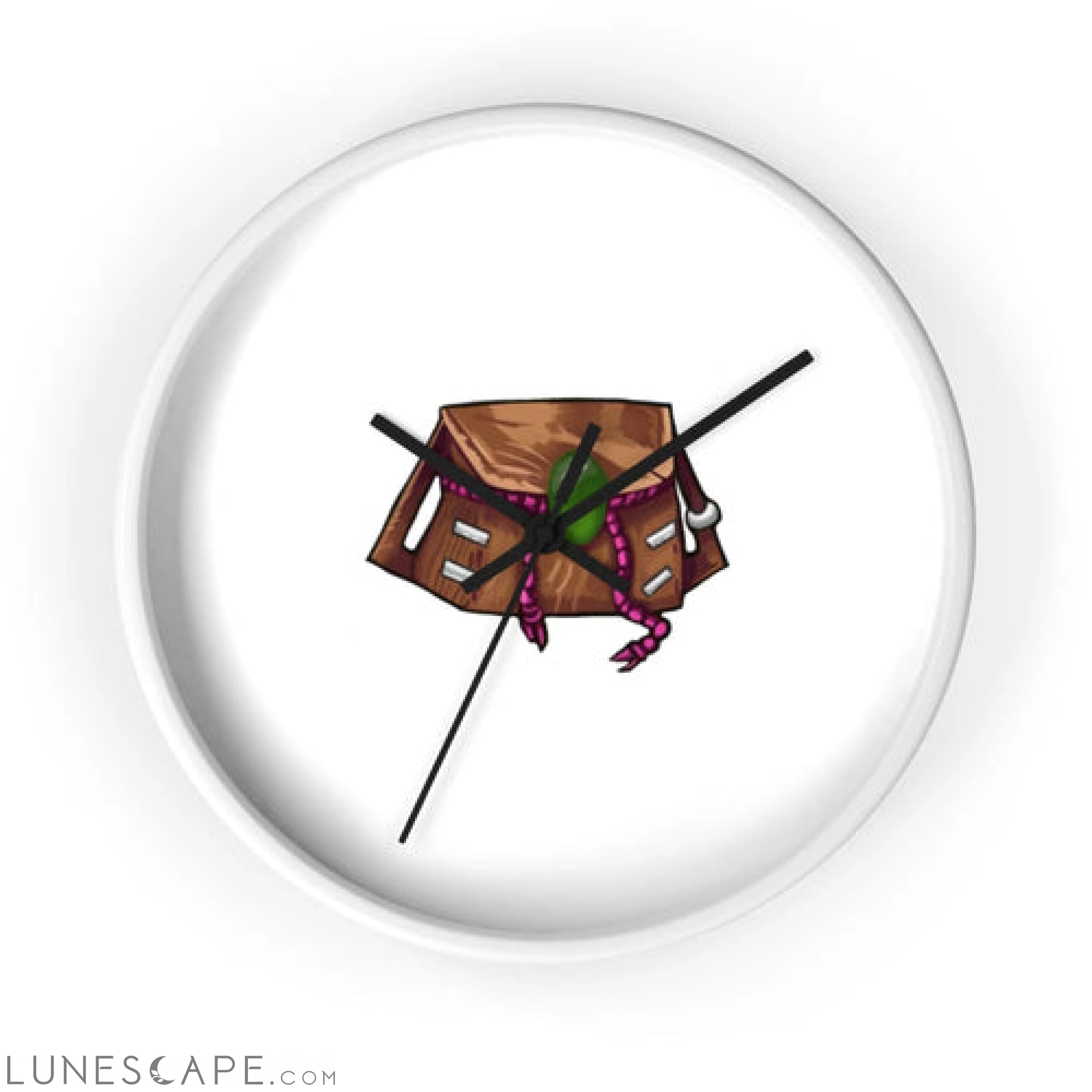 Brown Bag Wall clock LUNESCAPE