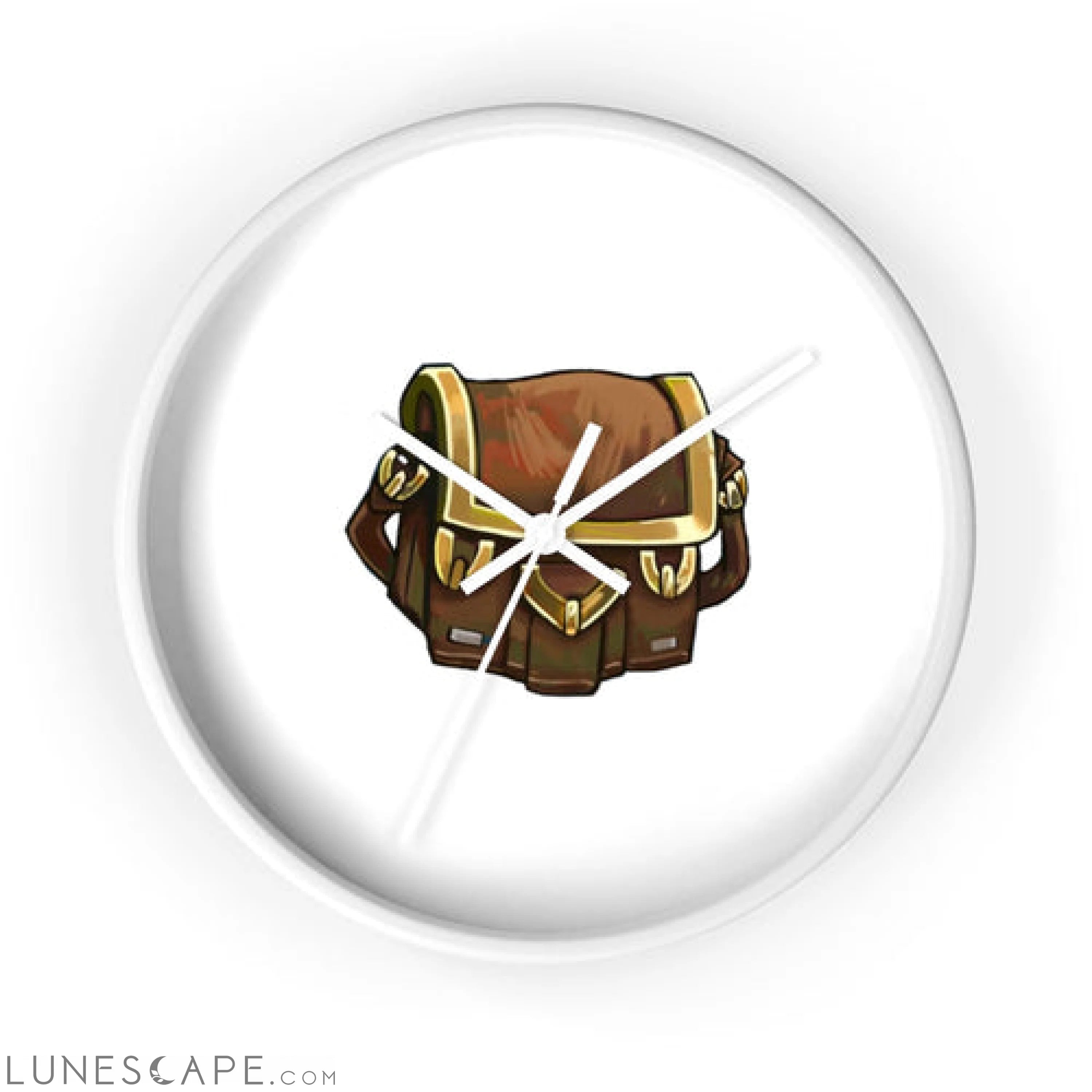 Brown Bag Wall clock LUNESCAPE