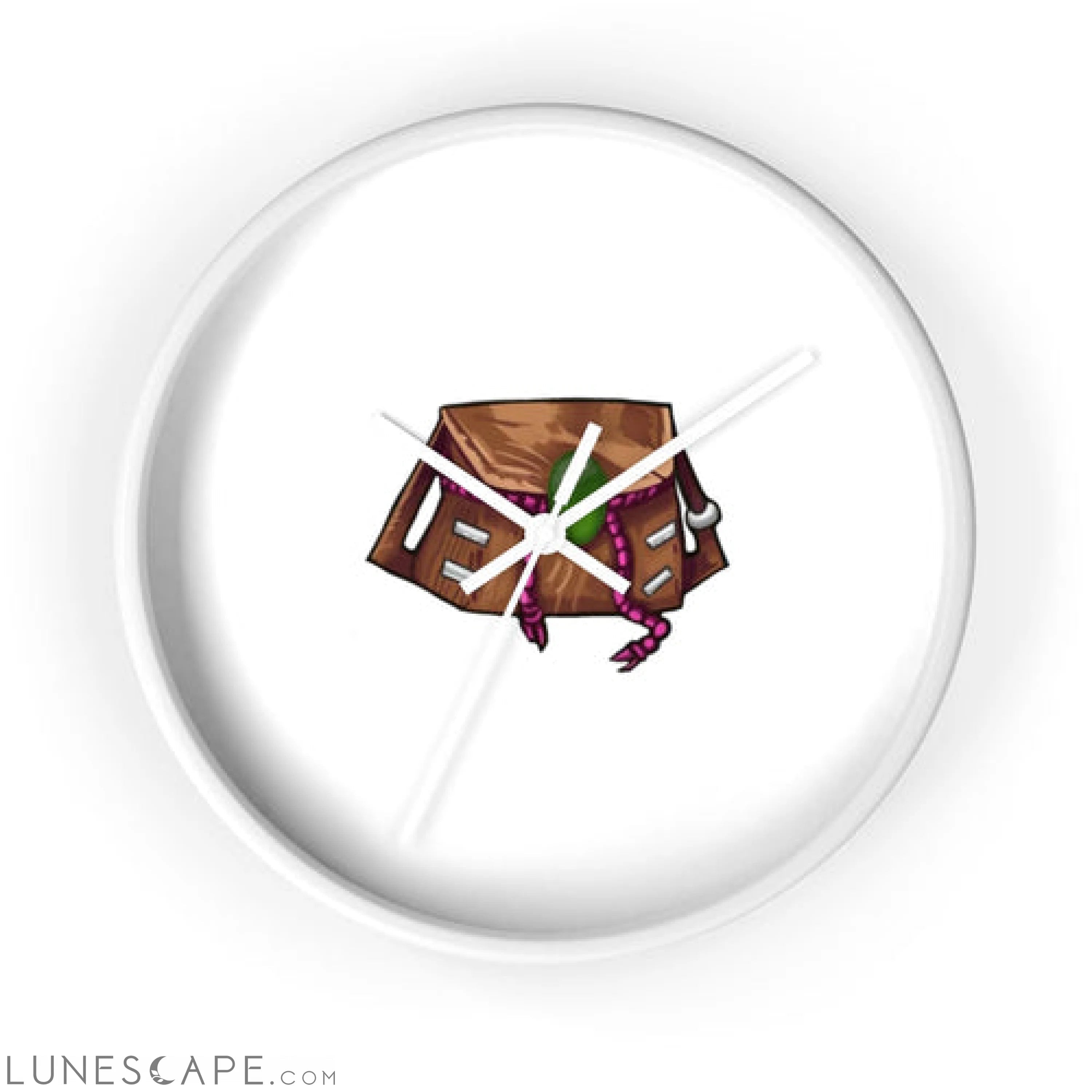 Brown Bag Wall clock LUNESCAPE