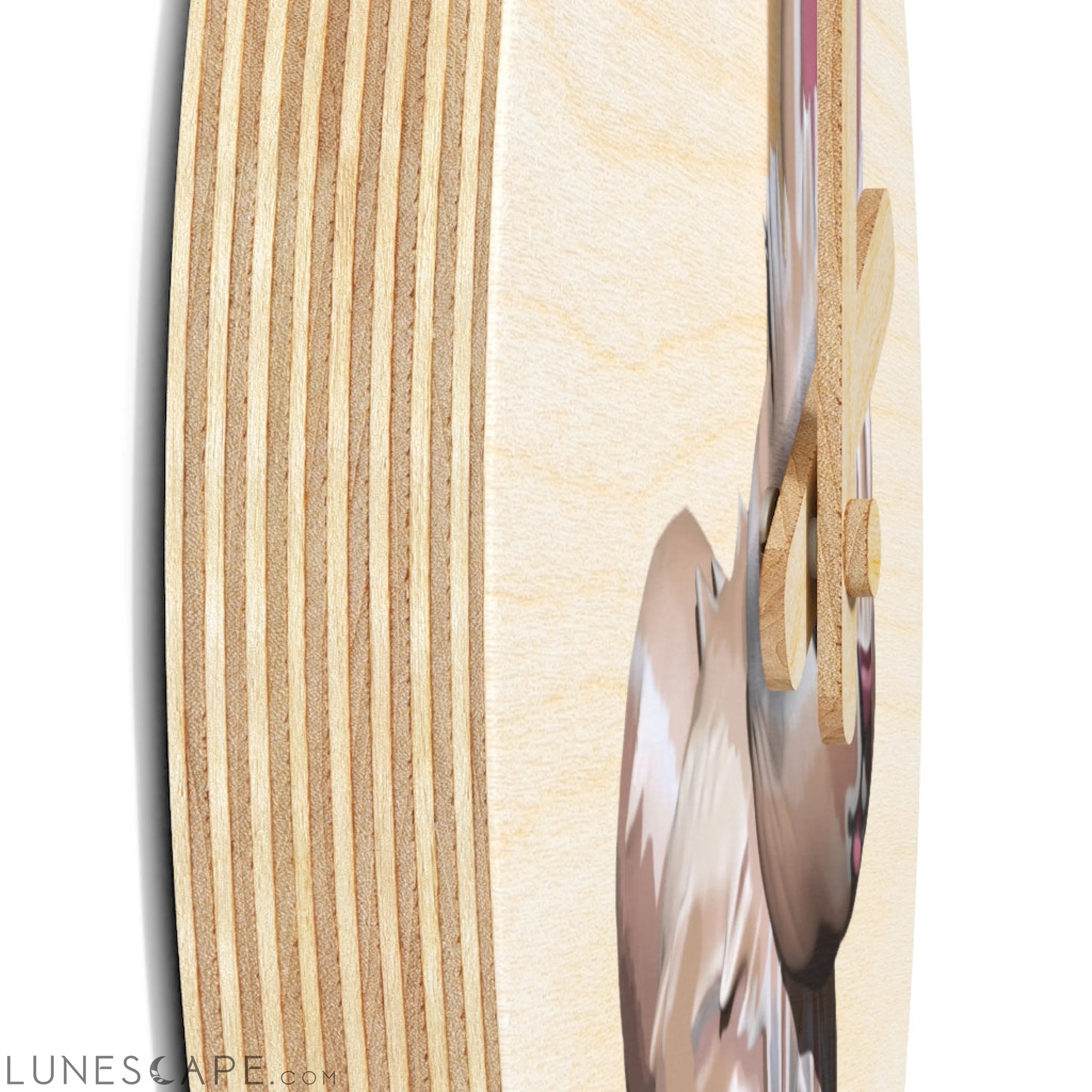 Bunny Wooden Wall Clock LUNESCAPE