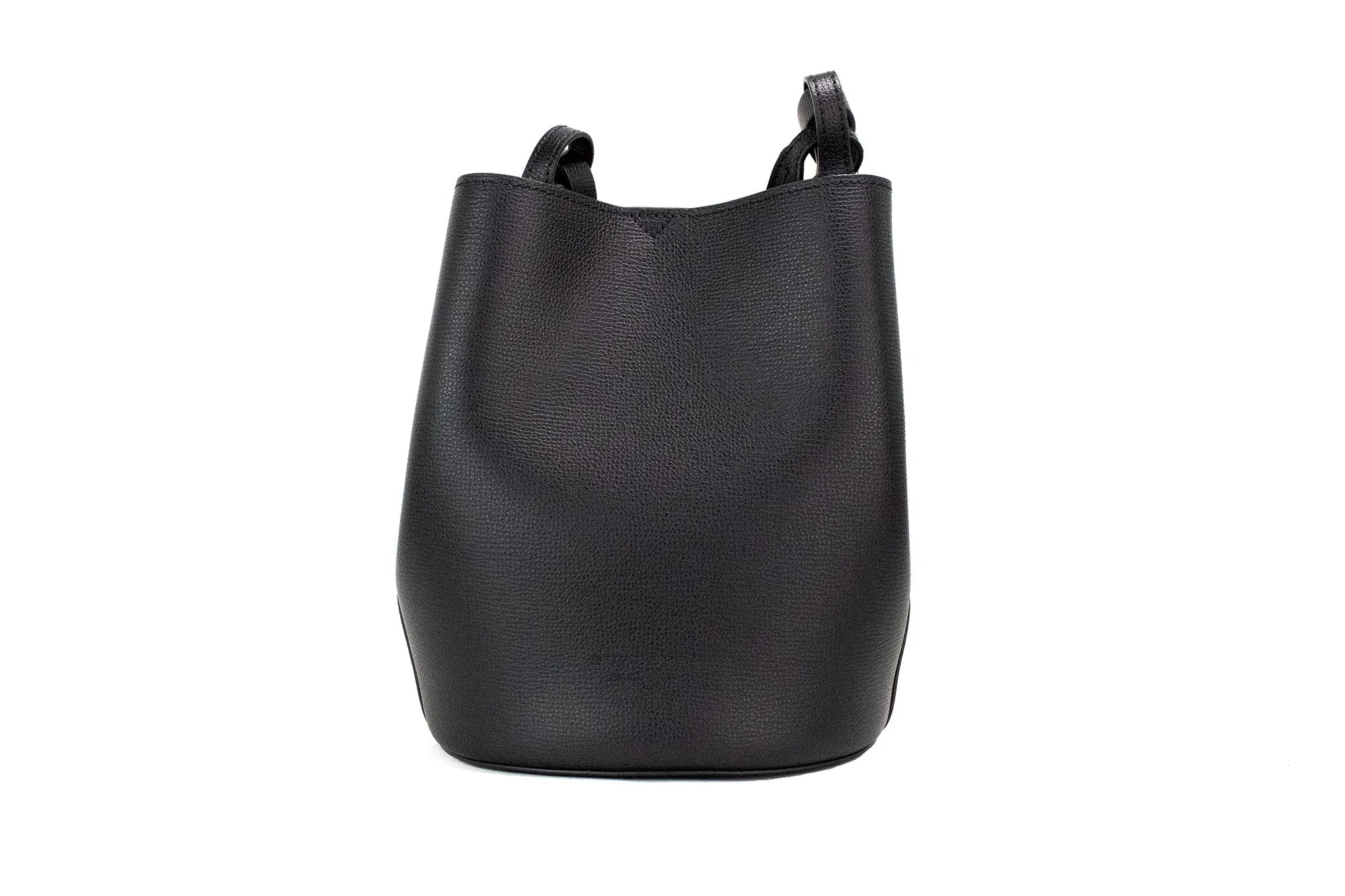 Burberry Lorne Small Black Haymarket Check Pebble Leather Bucket Handbag Purse LUNESCAPE