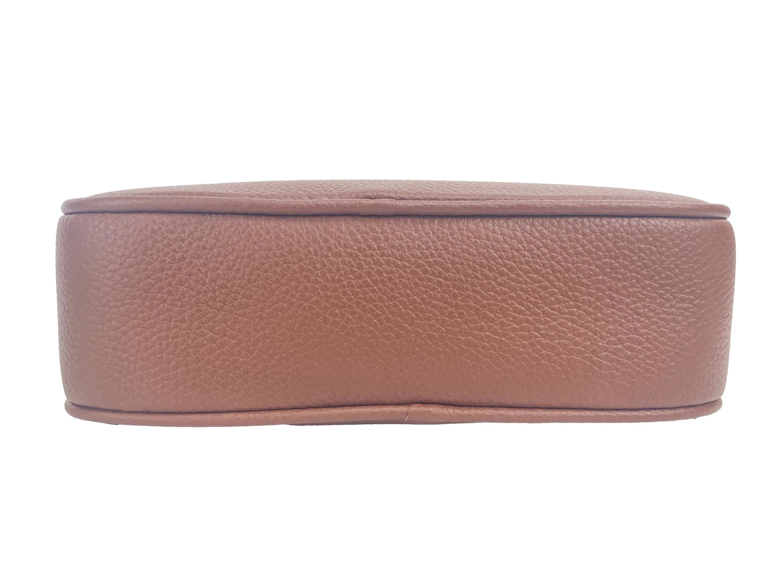 Burberry Small Leather Tan Camera Crossbody TB Logo Bag LUNESCAPE
