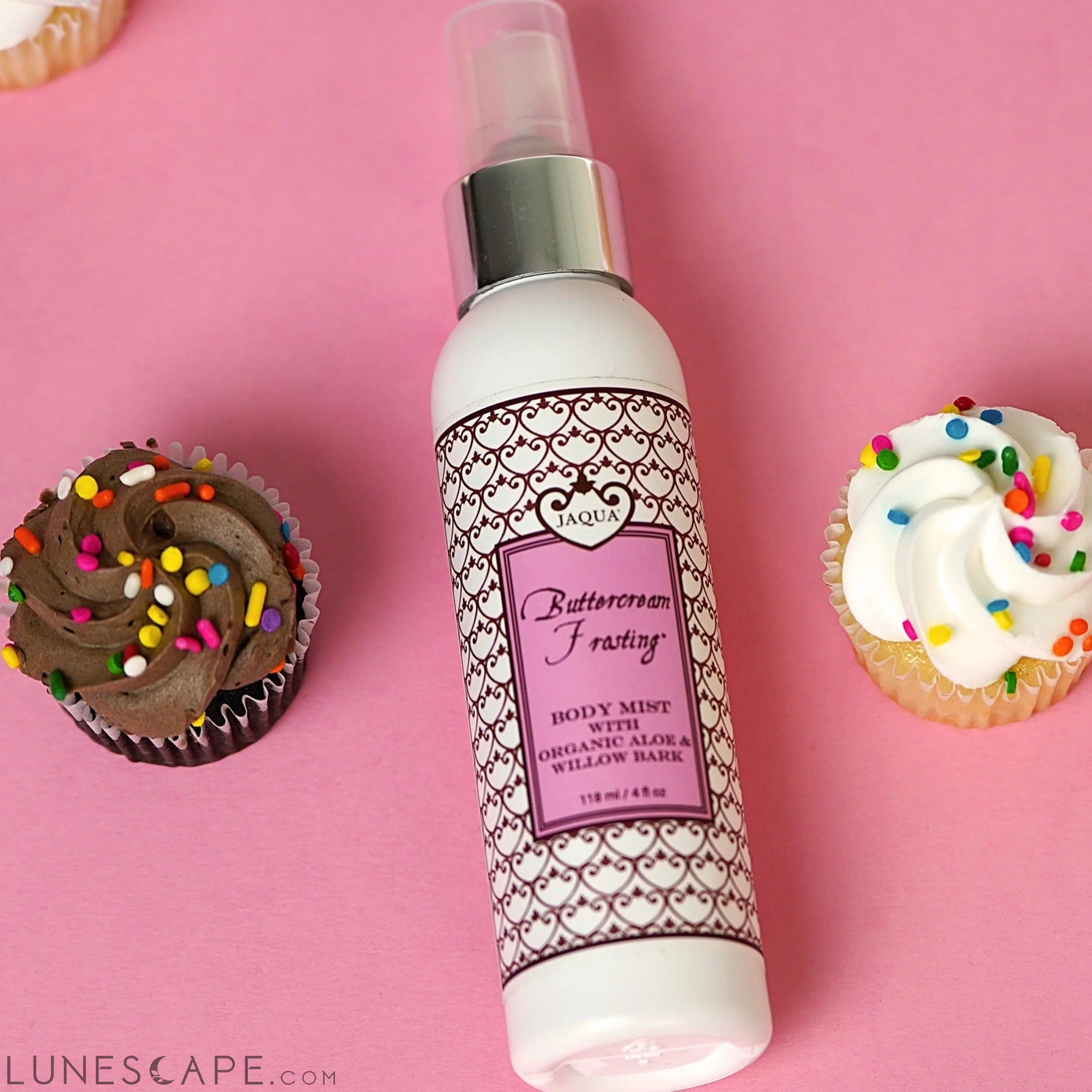 Buttercream Frosting Hydrating Body Mist With Organic Aloe & Willow Bark LUNESCAPE