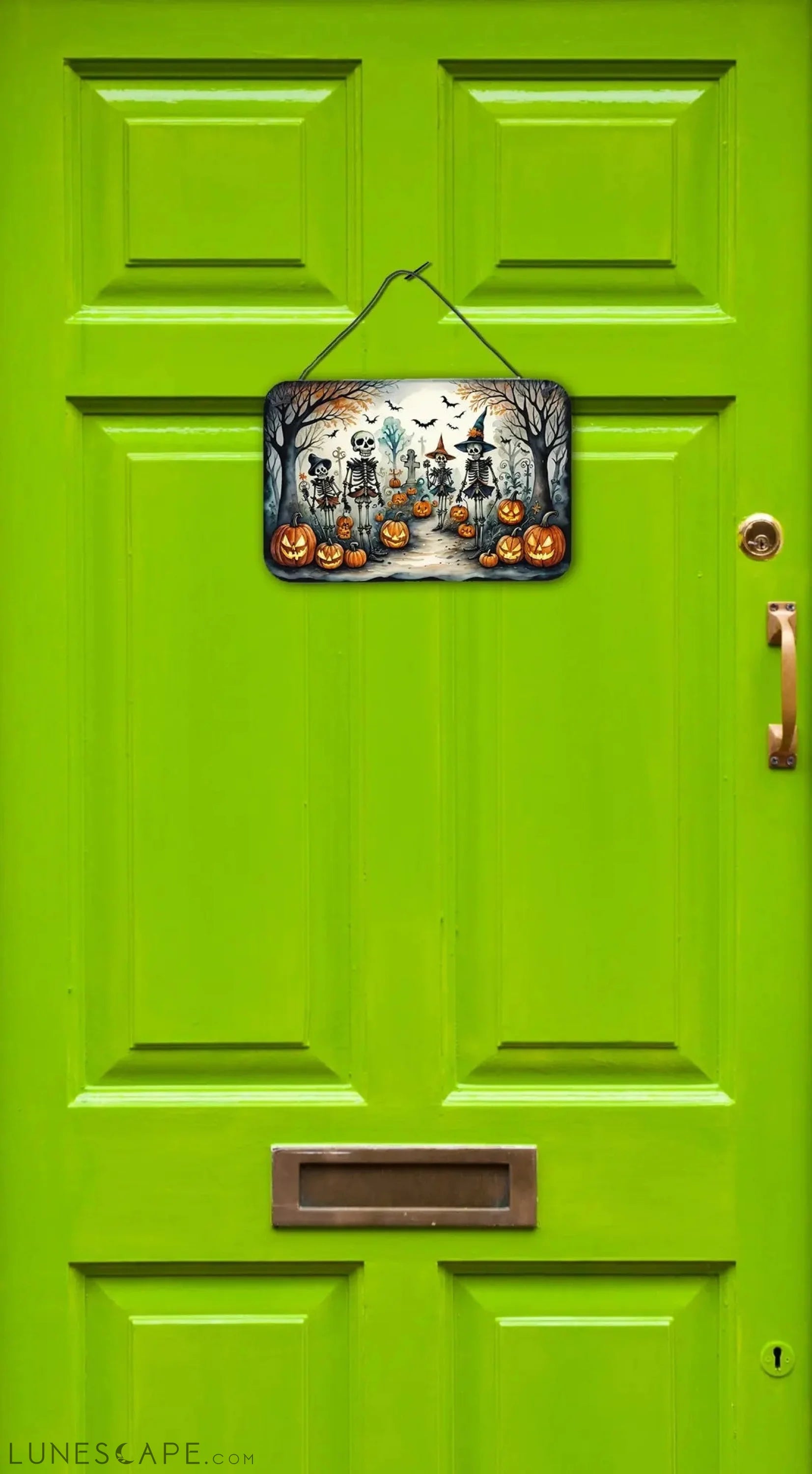 Calacas Skeletons Spooky Halloween Wall or Door Hanging Prints LUNESCAPE