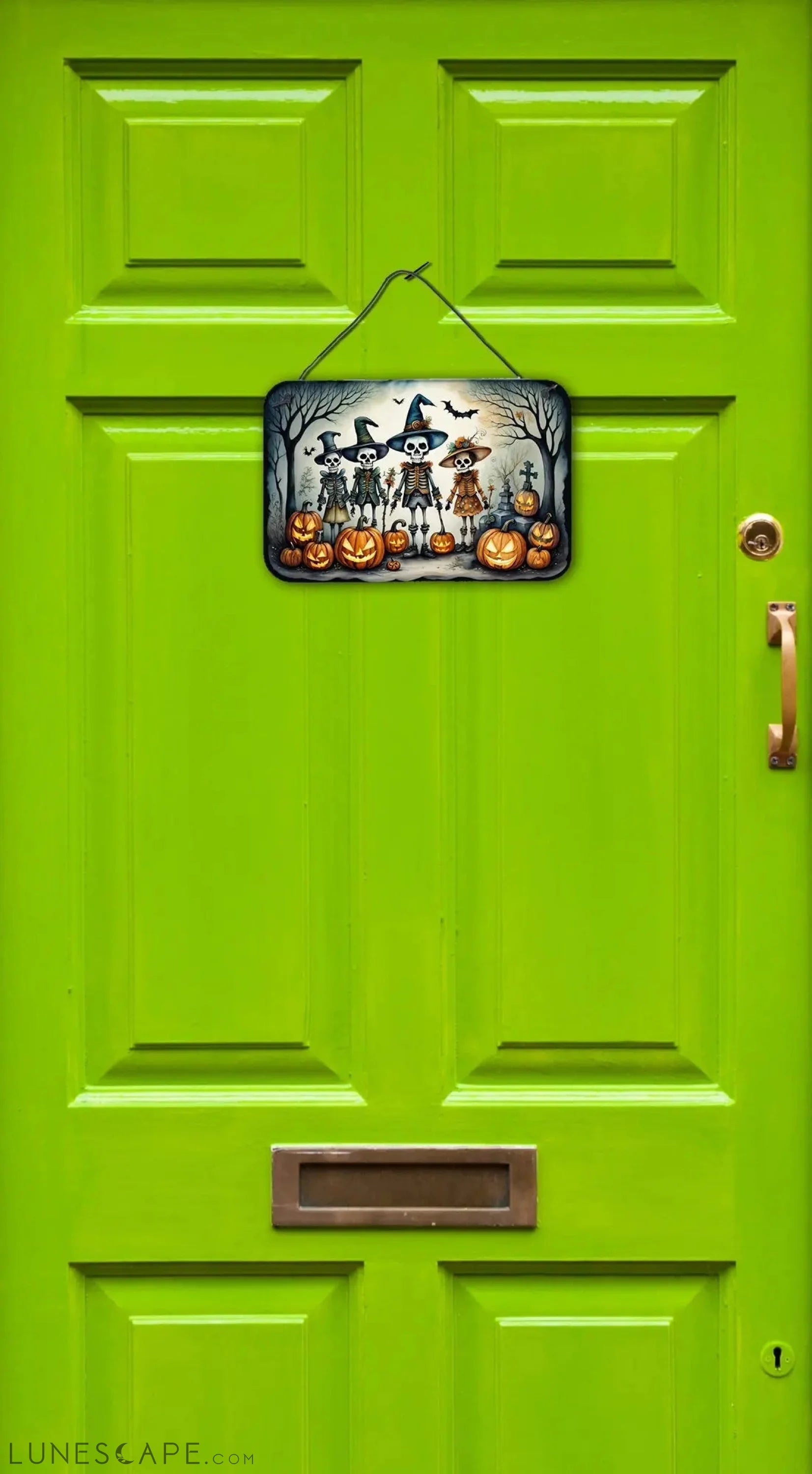 Calacas Skeletons Spooky Halloween Wall or Door Hanging Prints LUNESCAPE