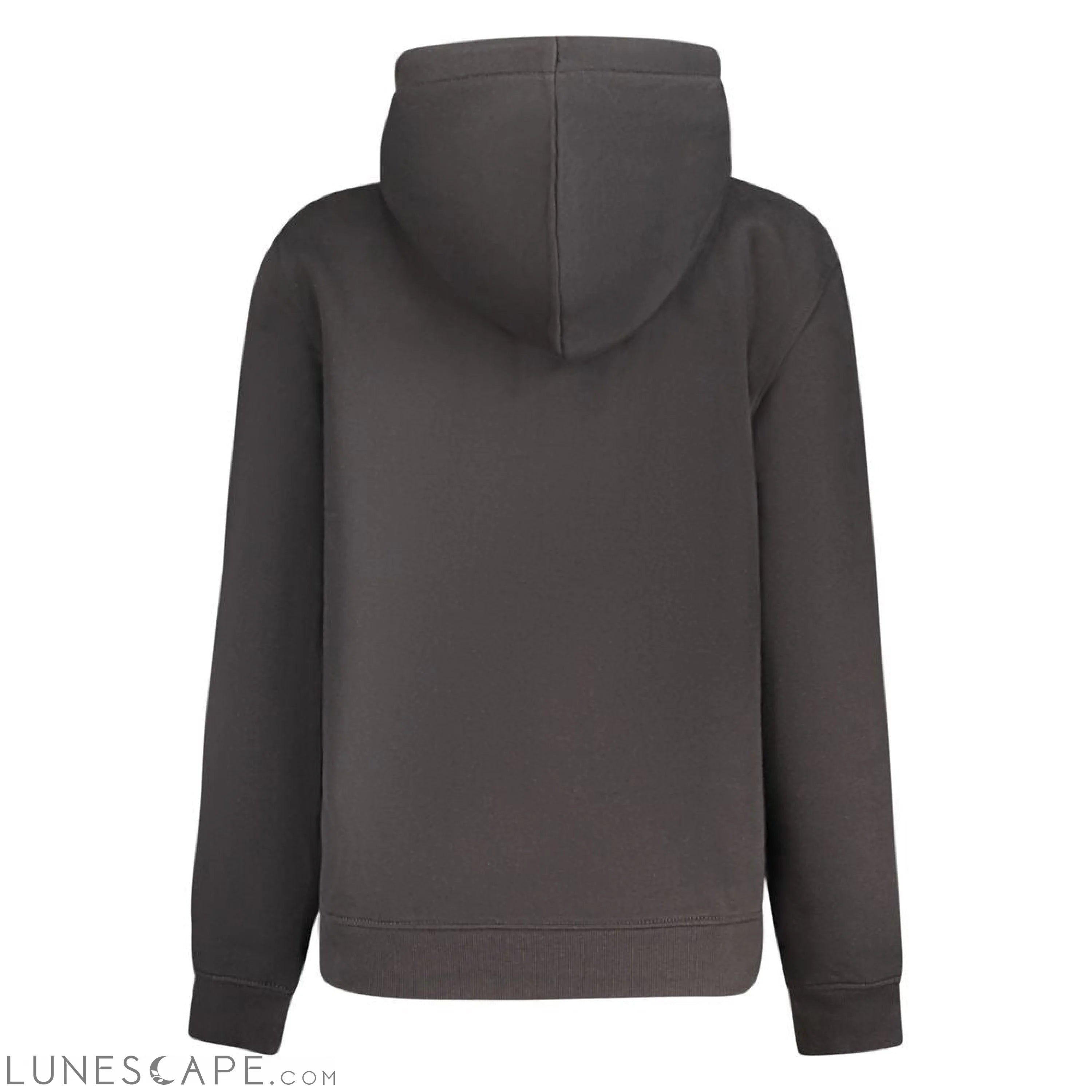 Calvin Klein Black Cotton Women Hoodie Sweatshirt LUNESCAPE