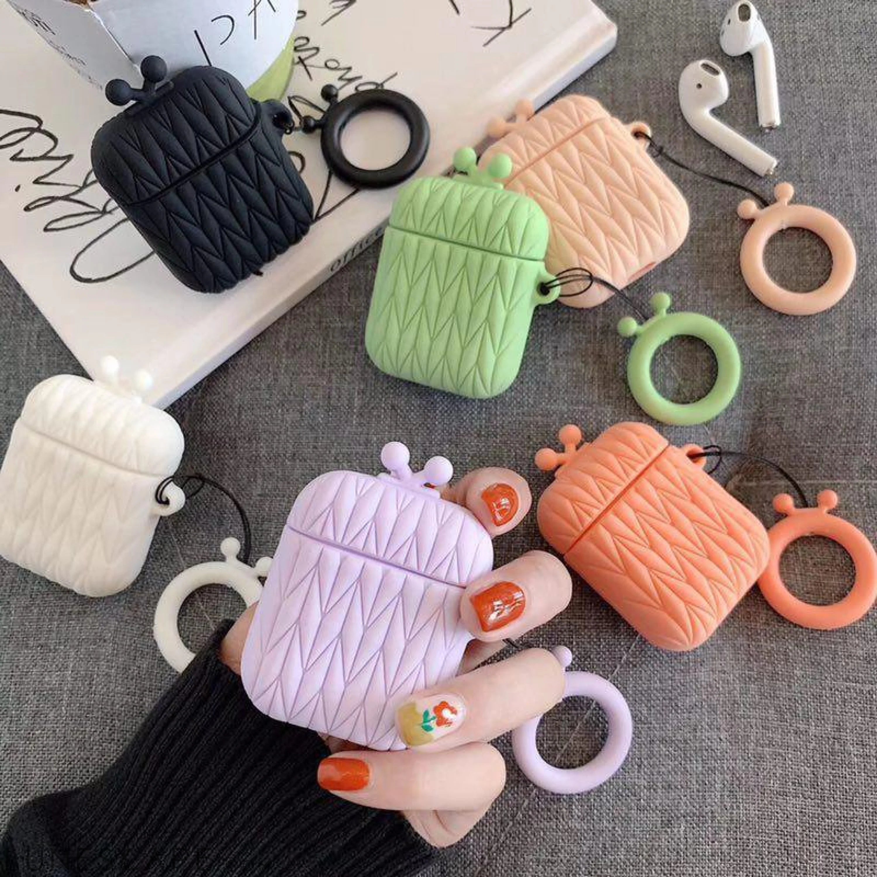 Candy Matelasse AirPods Protective Case LUNESCAPE