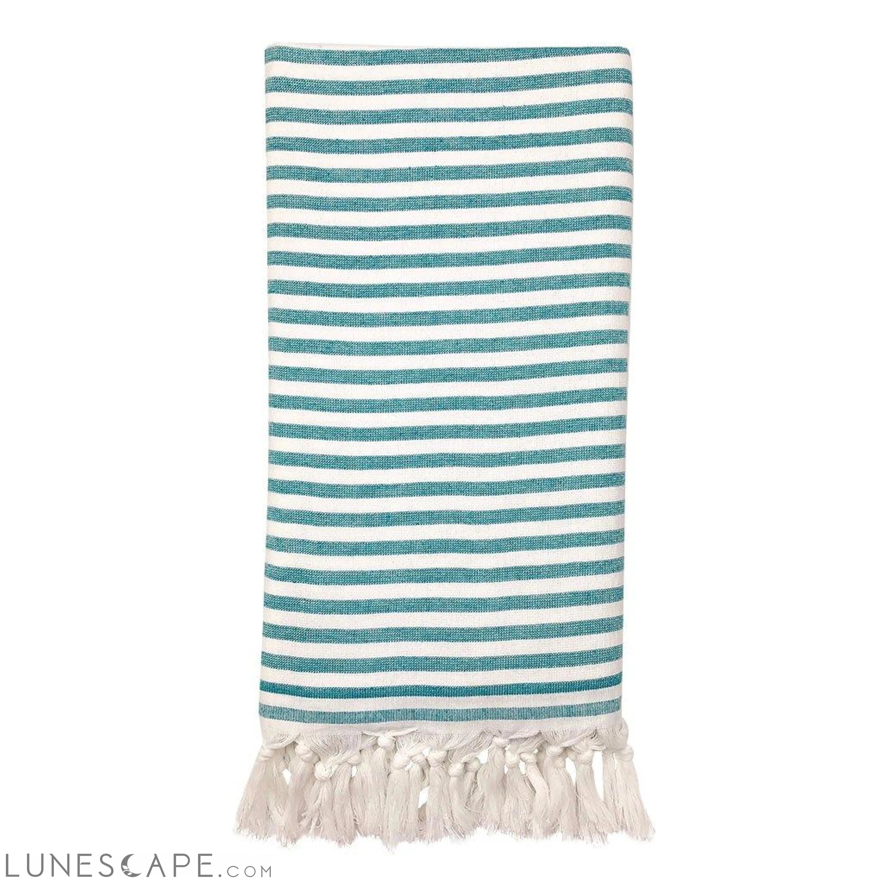 Candy Stripe Terry Turkish Towel LUNESCAPE