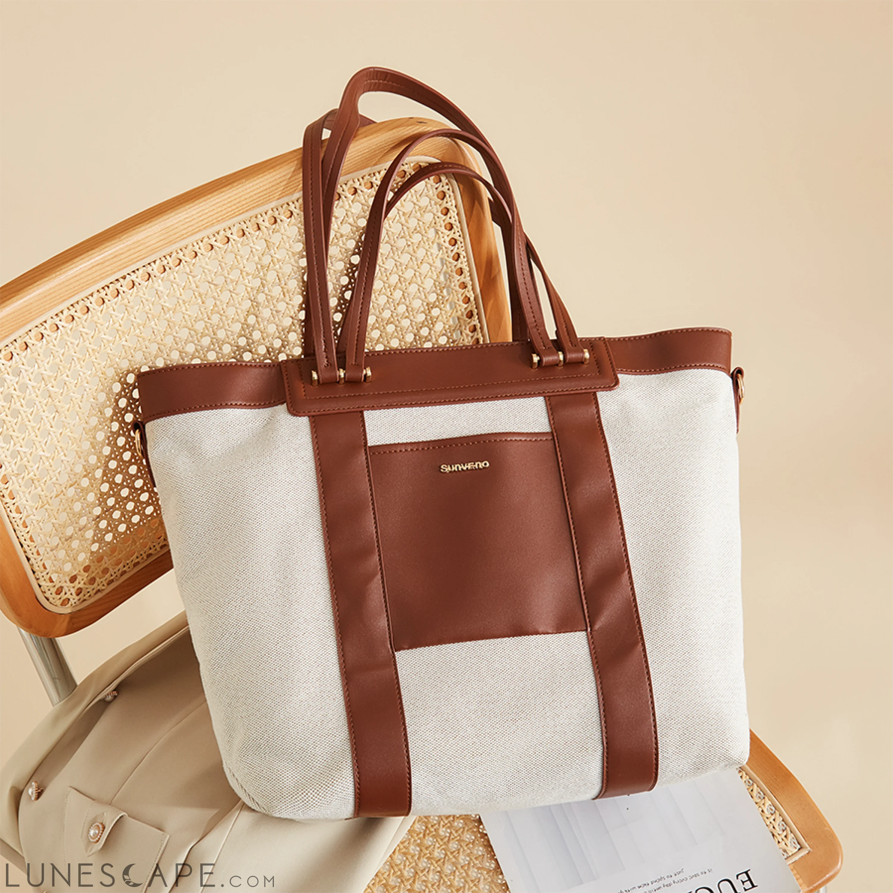 Canvas Tote Diaper Bag LUNESCAPE