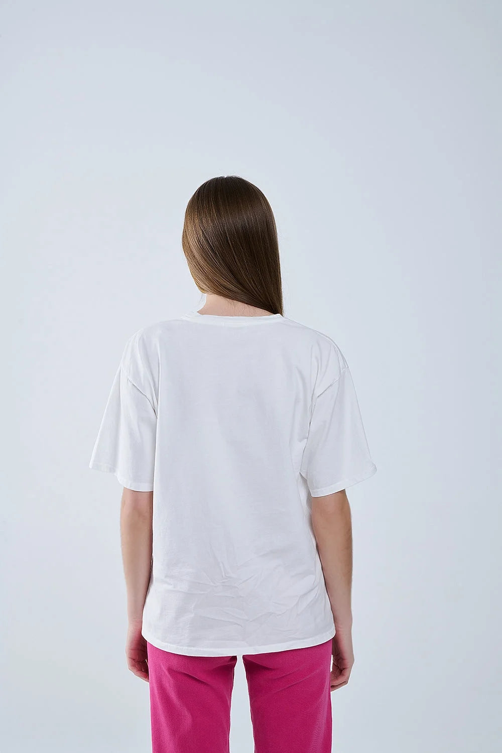 Capri La Dolce Vita White T-Shirt With Graphic Print LUNESCAPE