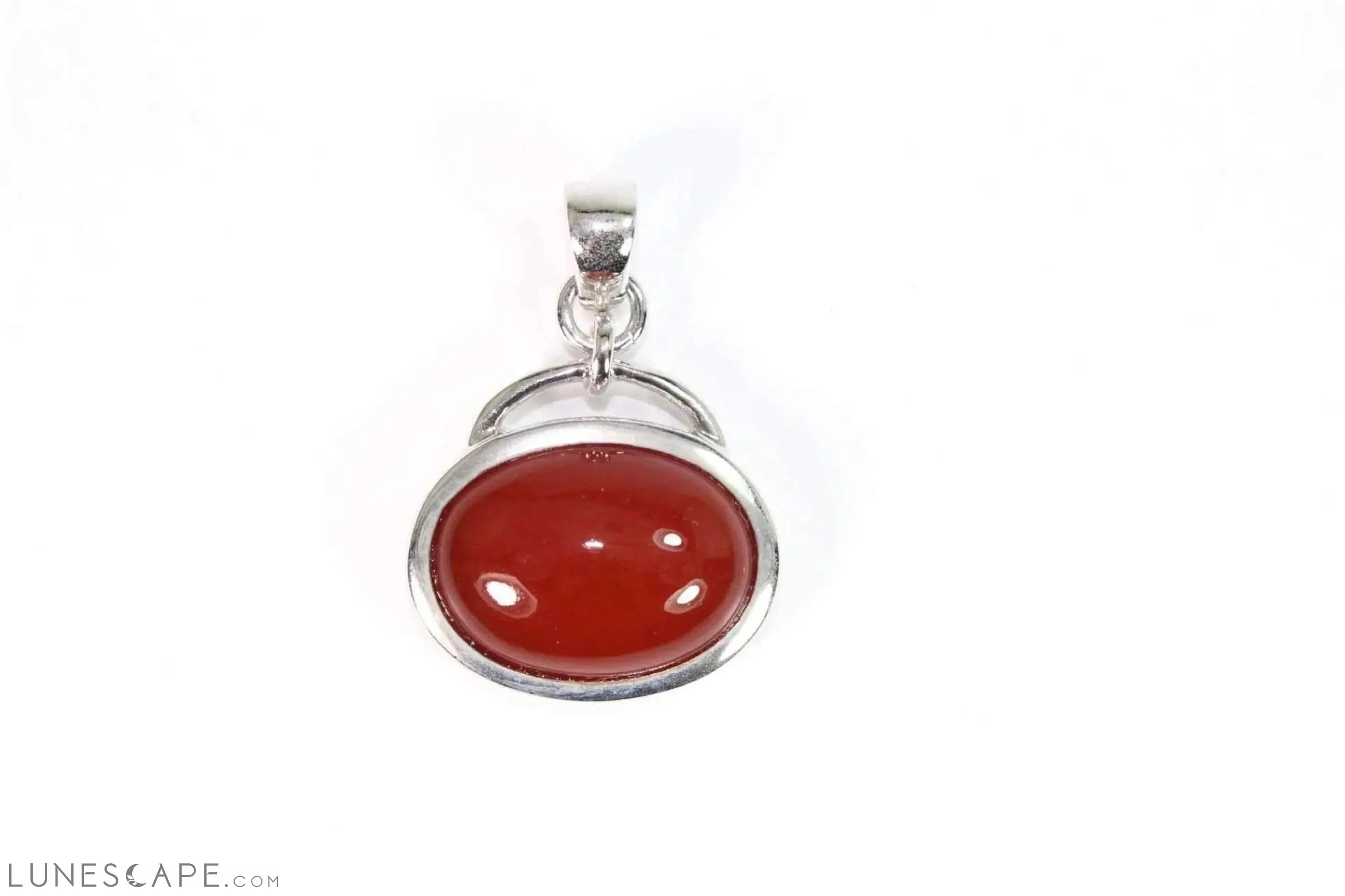 Carnelian Cabochon Pendant LUNESCAPE