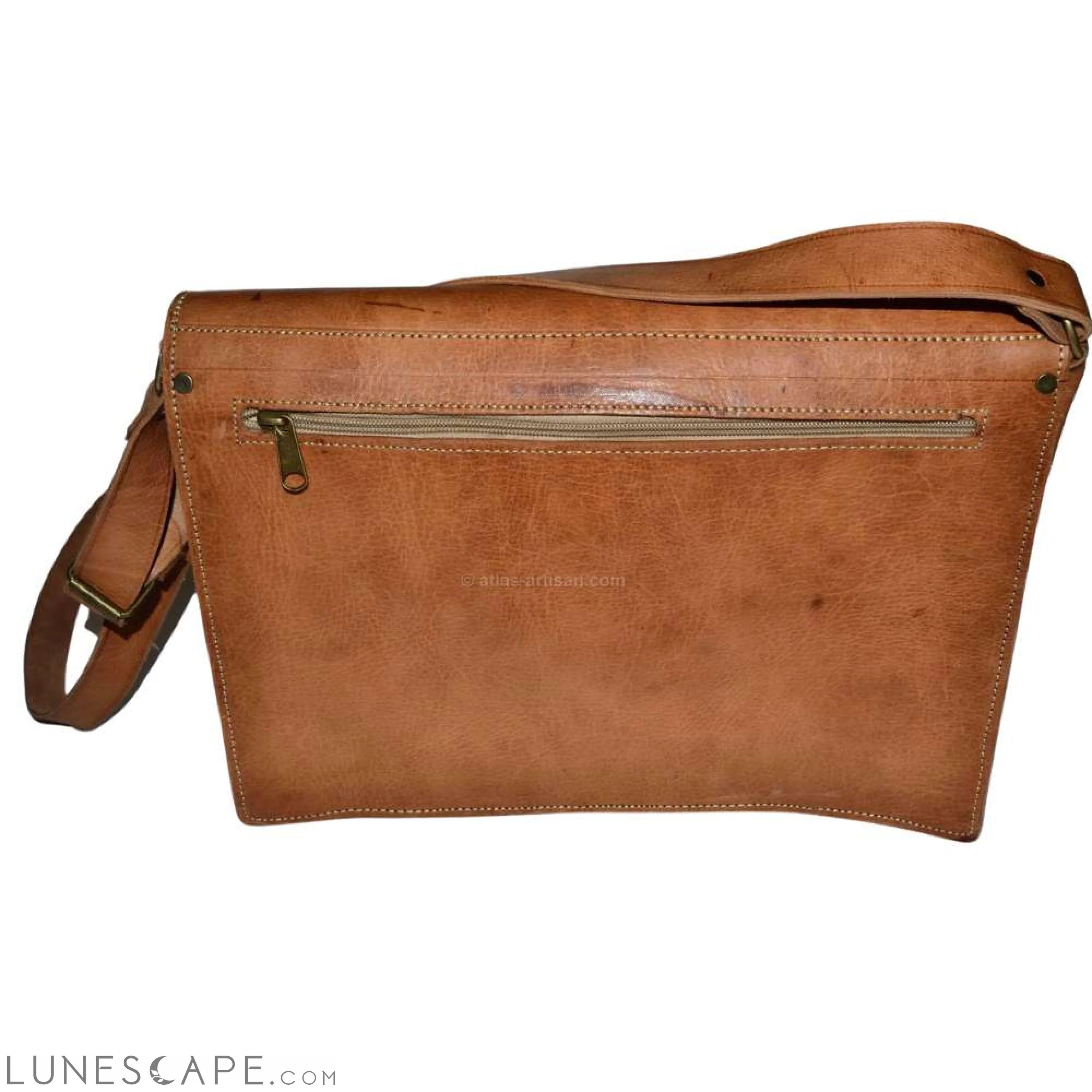 Cartable Facteur Handmade Leather Messenger Bag LUNESCAPE