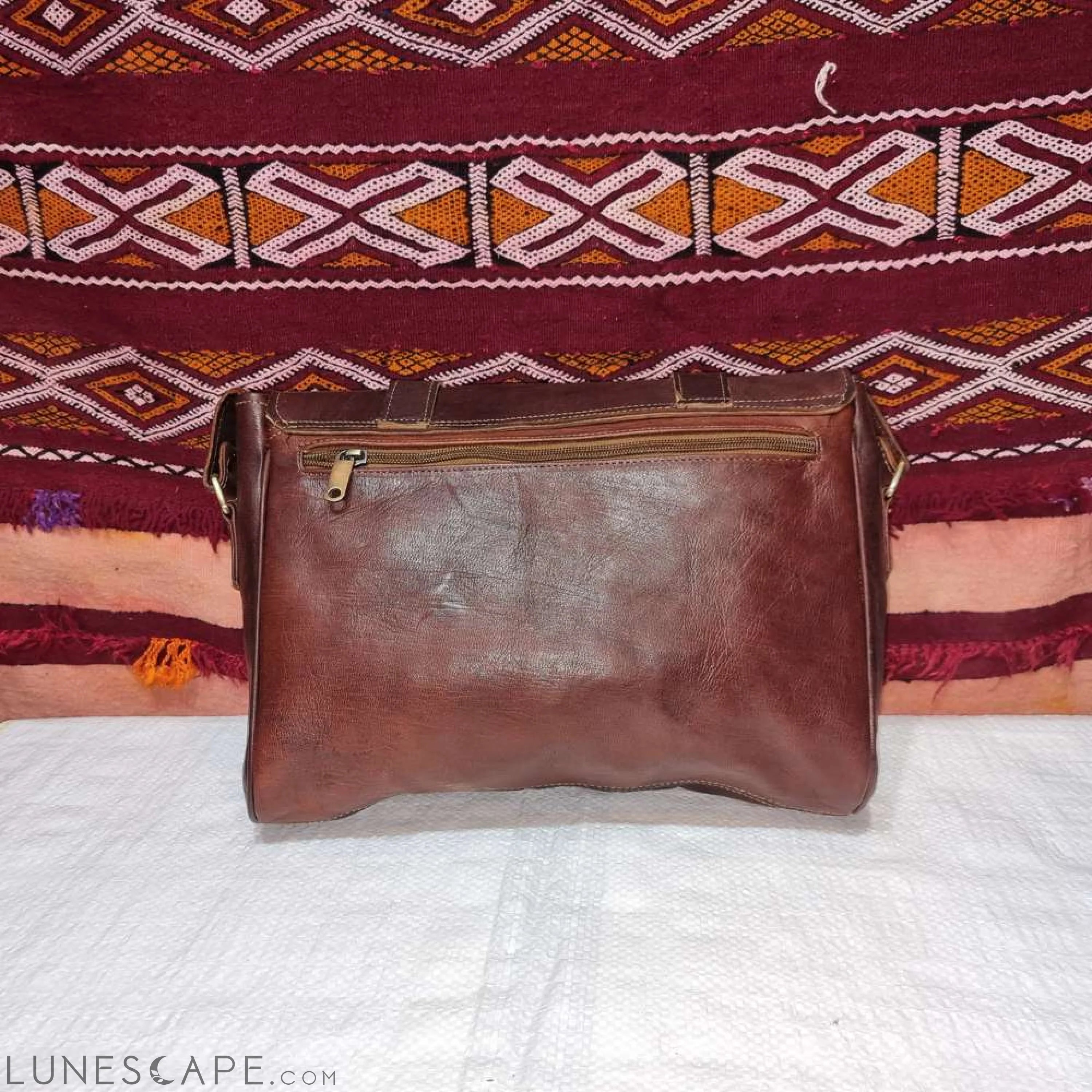 Cartable Norm Top-Handle Leather Briefcase LUNESCAPE