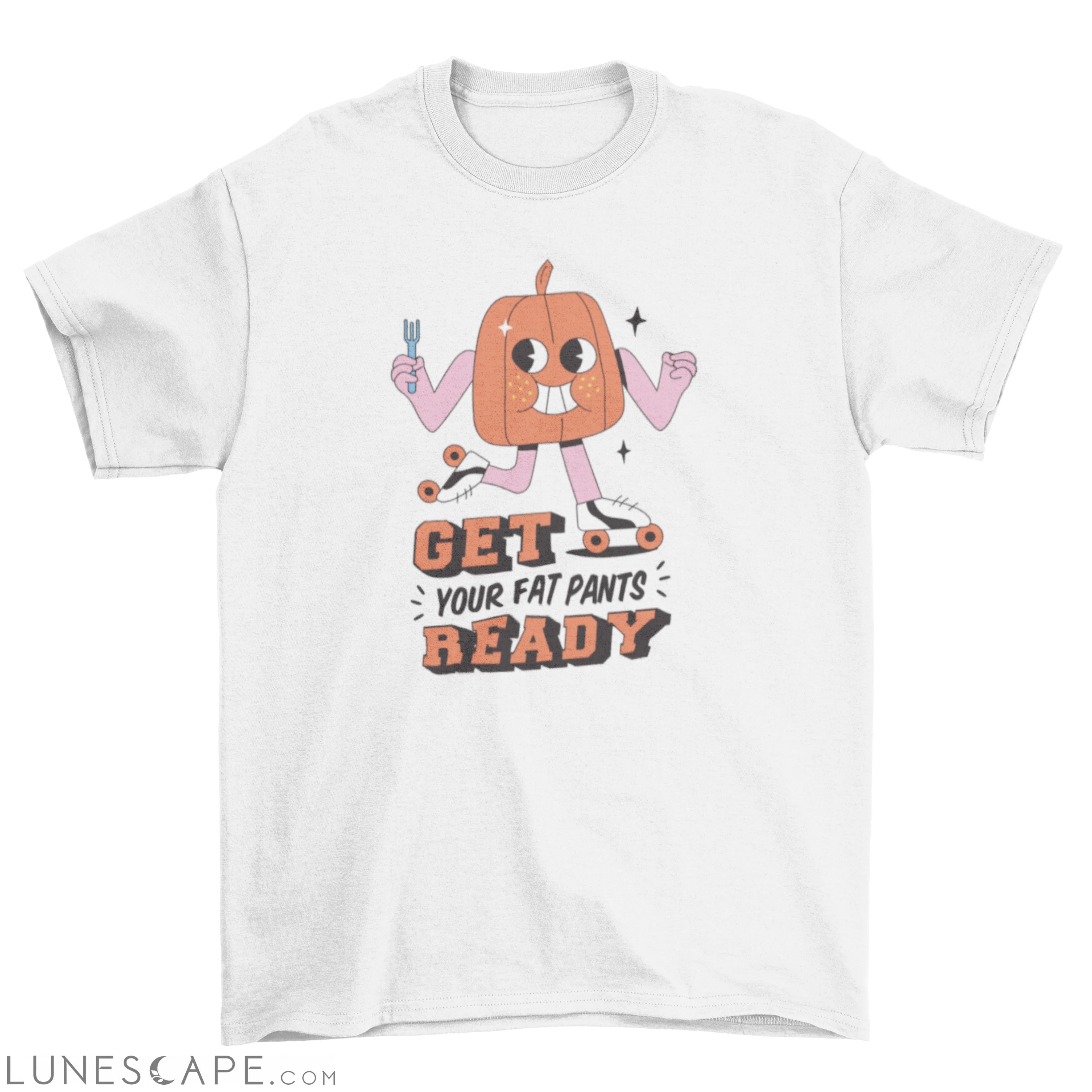 Cartoon pumpkin thanksgiving t-shirt LUNESCAPE