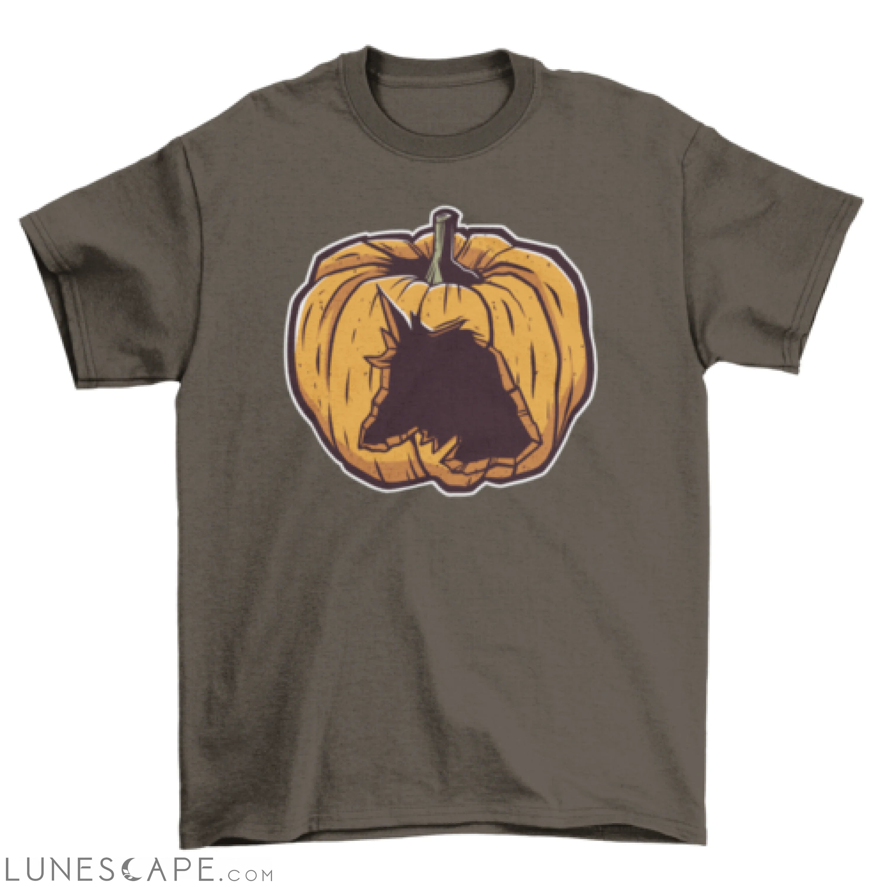 Carved unicorn pumpkin t-shirt LUNESCAPE