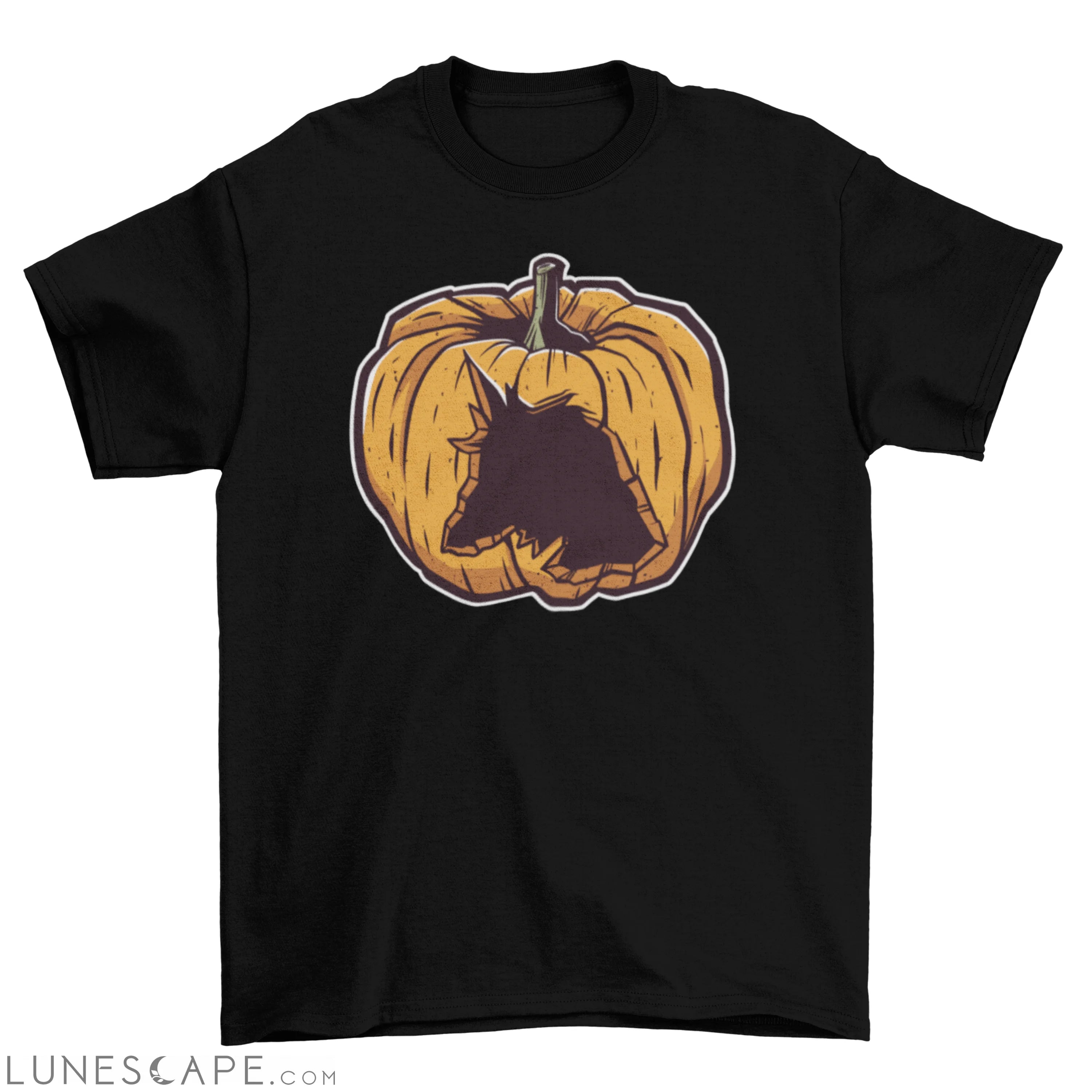 Carved unicorn pumpkin t-shirt LUNESCAPE