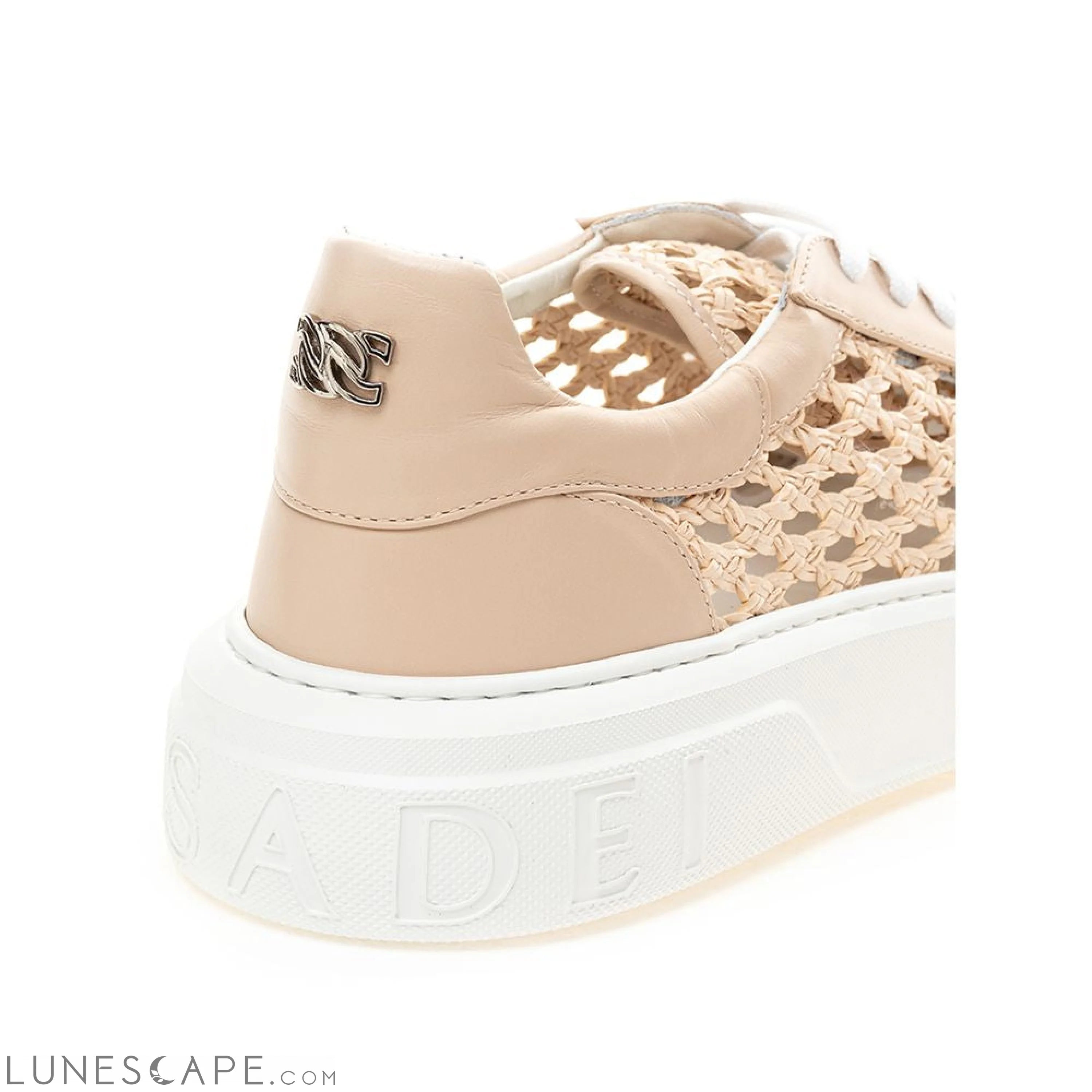 Casadei Chic Beige Leather Sneakers LUNESCAPE