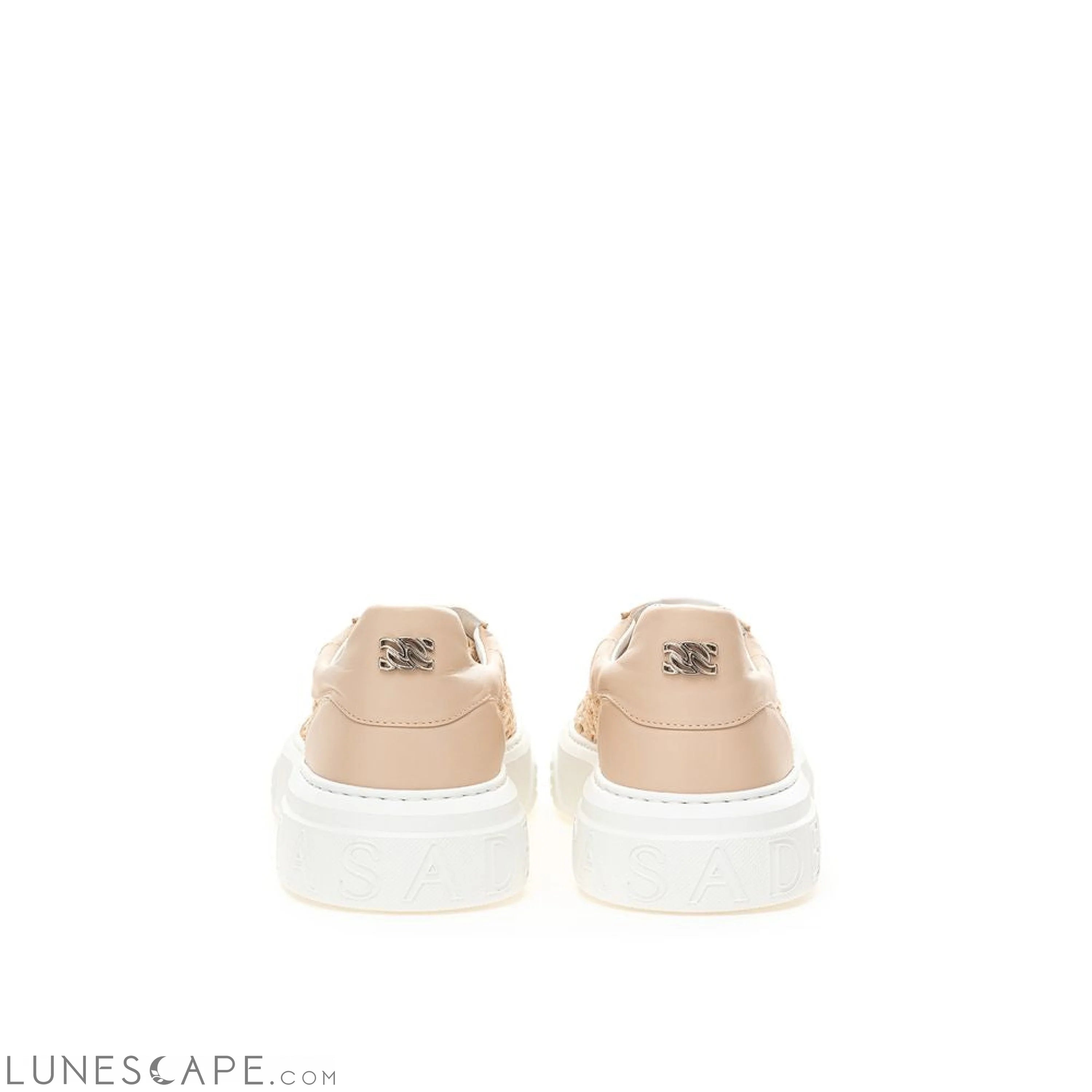 Casadei Chic Beige Leather Sneakers LUNESCAPE