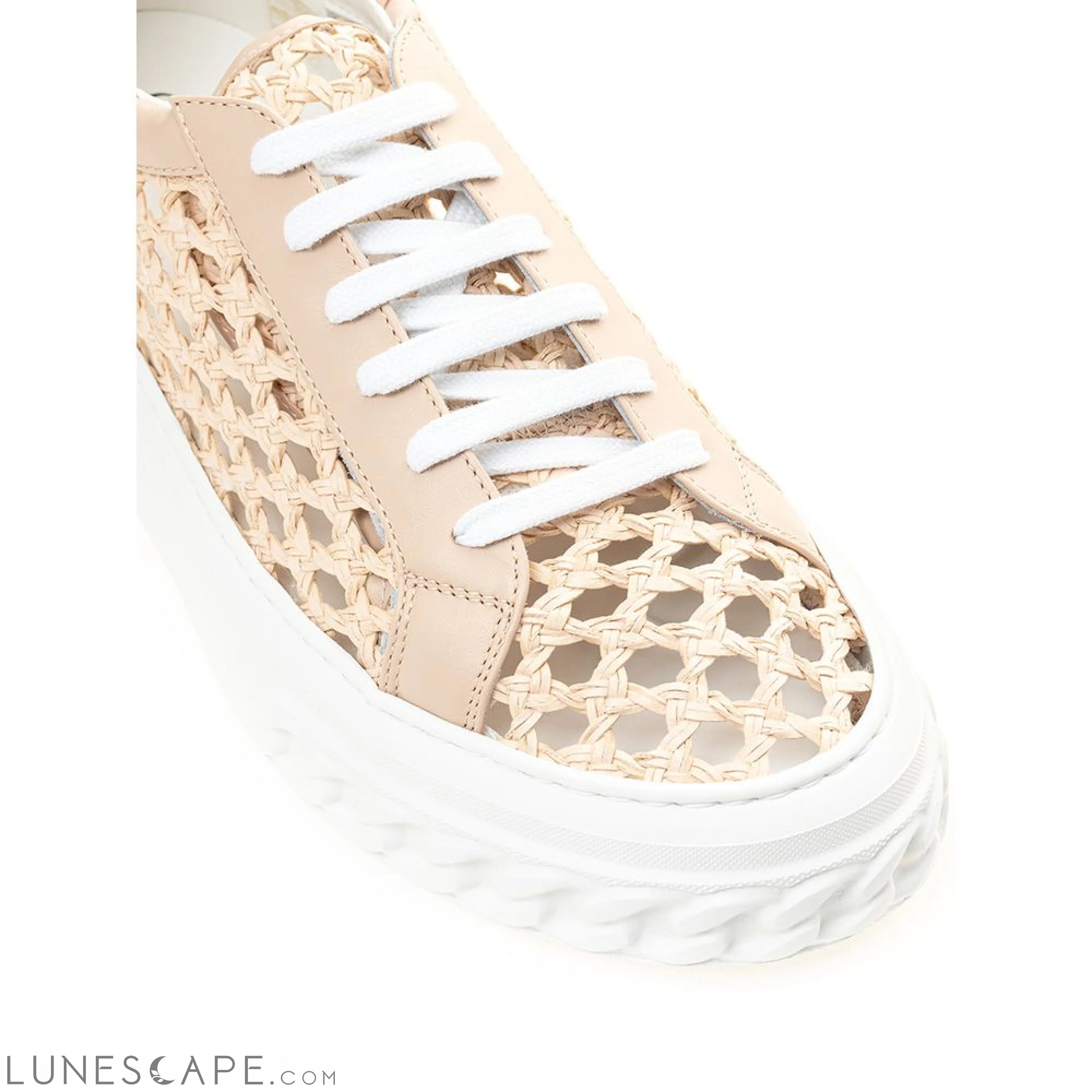 Casadei Chic Beige Leather Sneakers LUNESCAPE