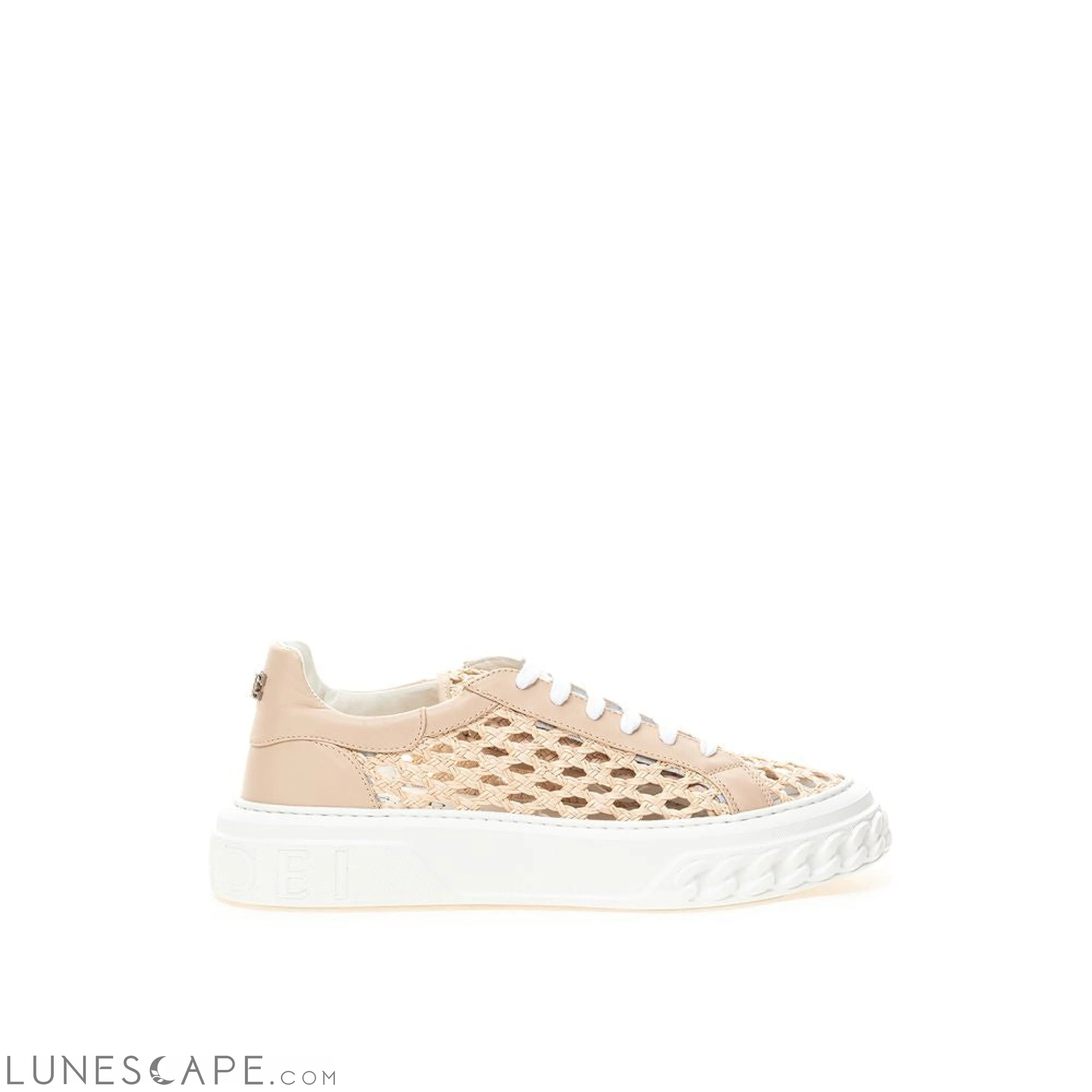 Casadei Chic Beige Leather Sneakers LUNESCAPE