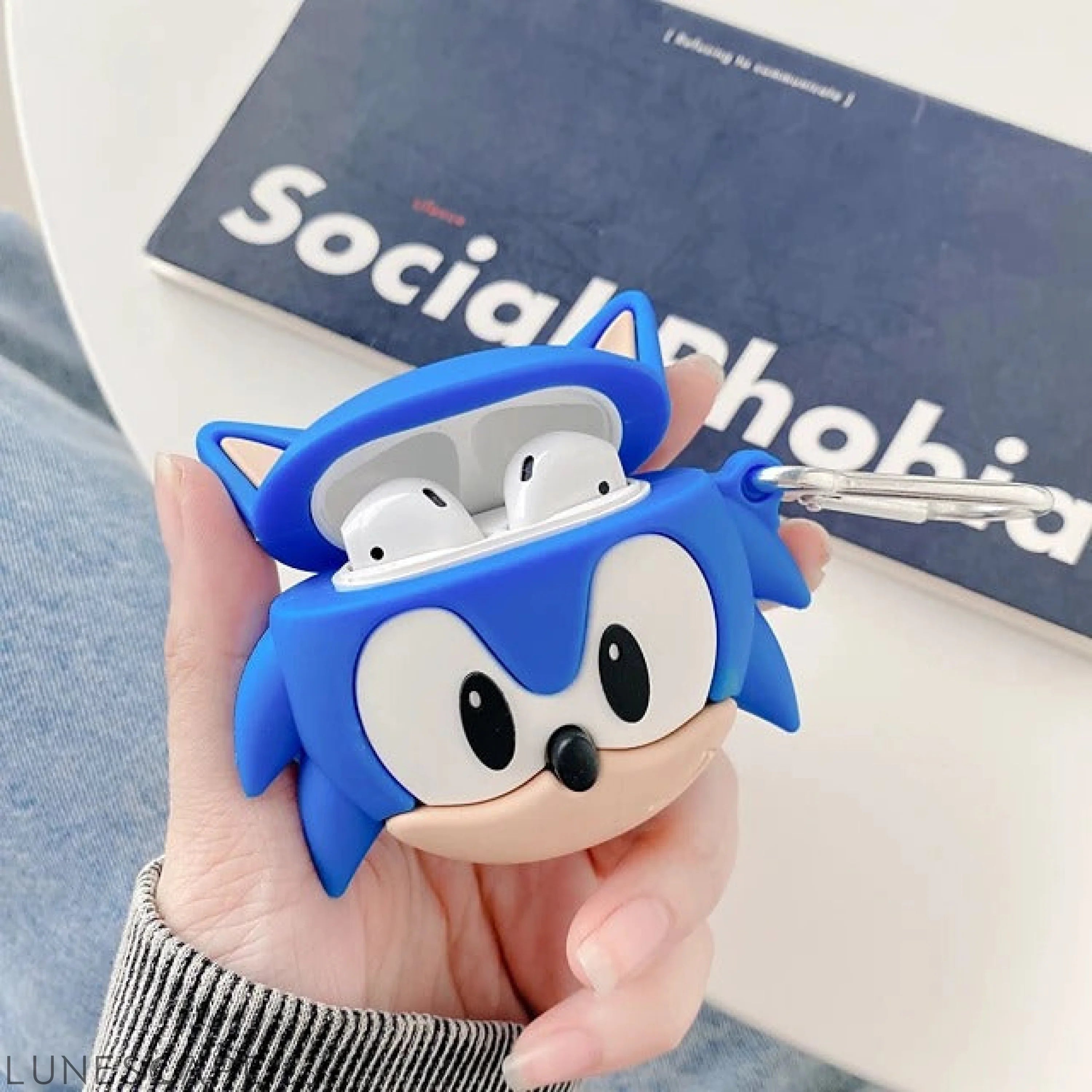 Case For AirPods Cute Headphone Case Soft Sonic airpods case LUNESCAPE