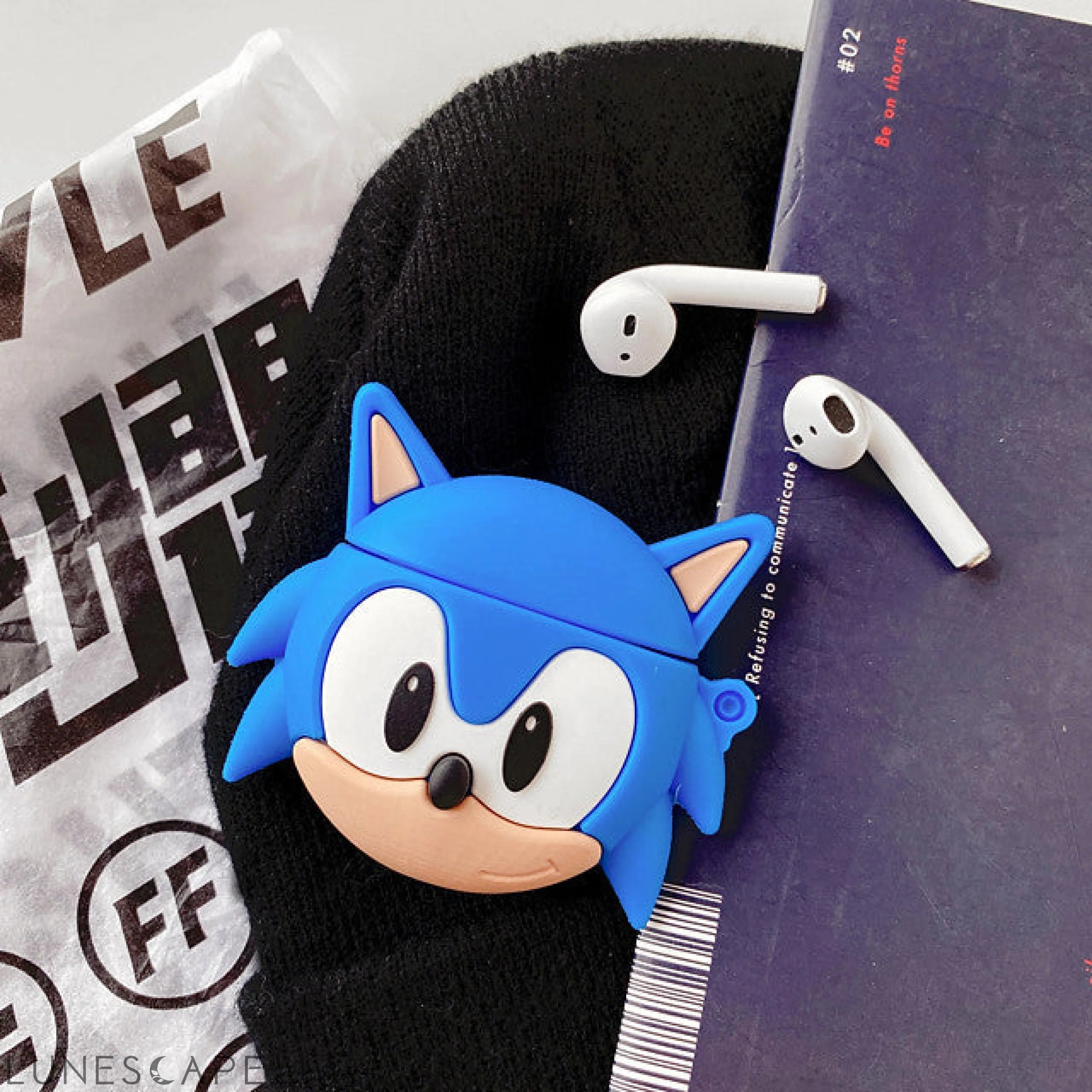 Case For AirPods Cute Headphone Case Soft Sonic airpods case LUNESCAPE